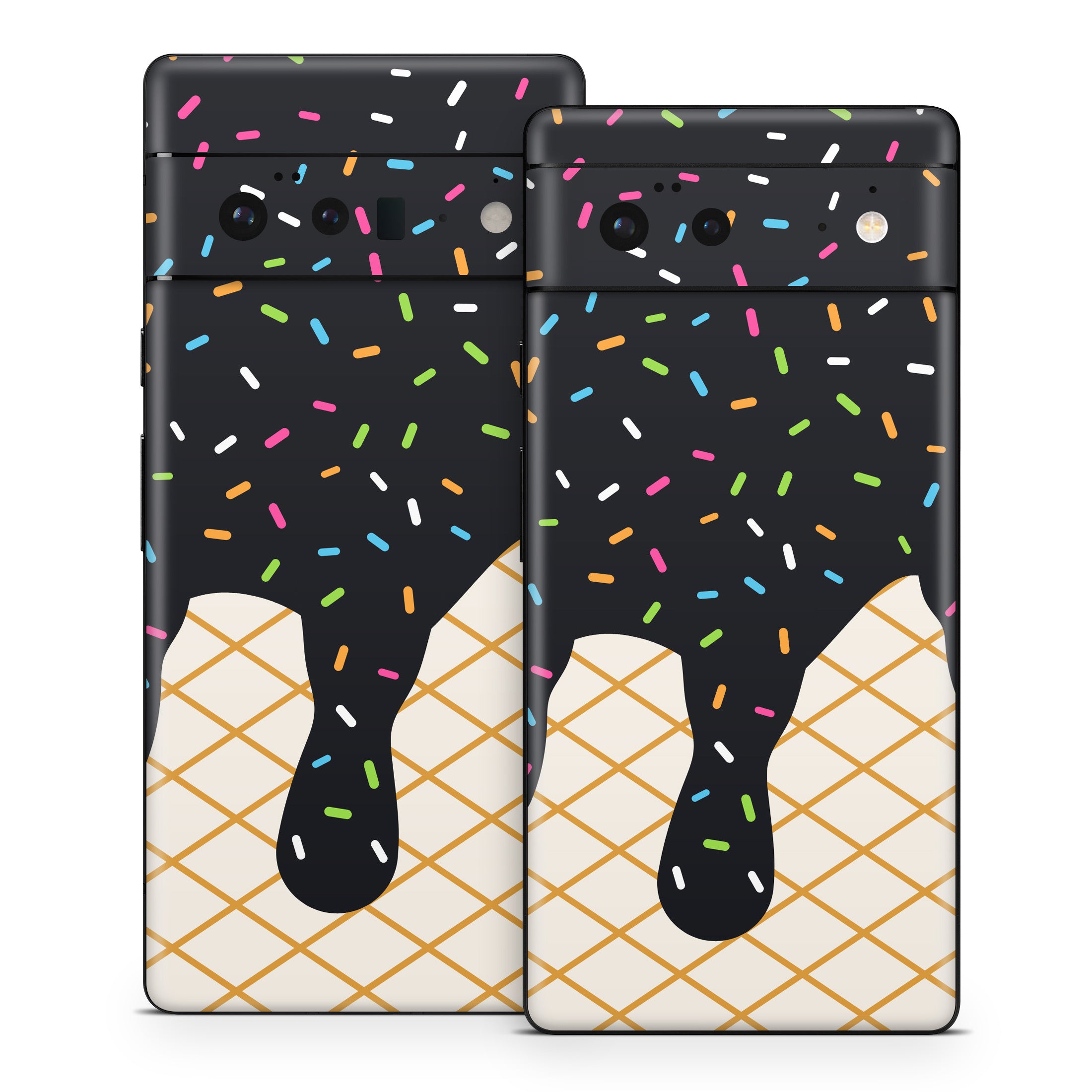 Black Ice Cream Drip - Google Pixel 6 Skin