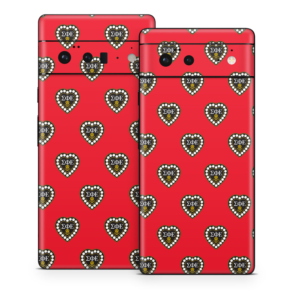 Sigma Phi Epsilon Badge Pattern Red - Google Pixel 6 Skin
