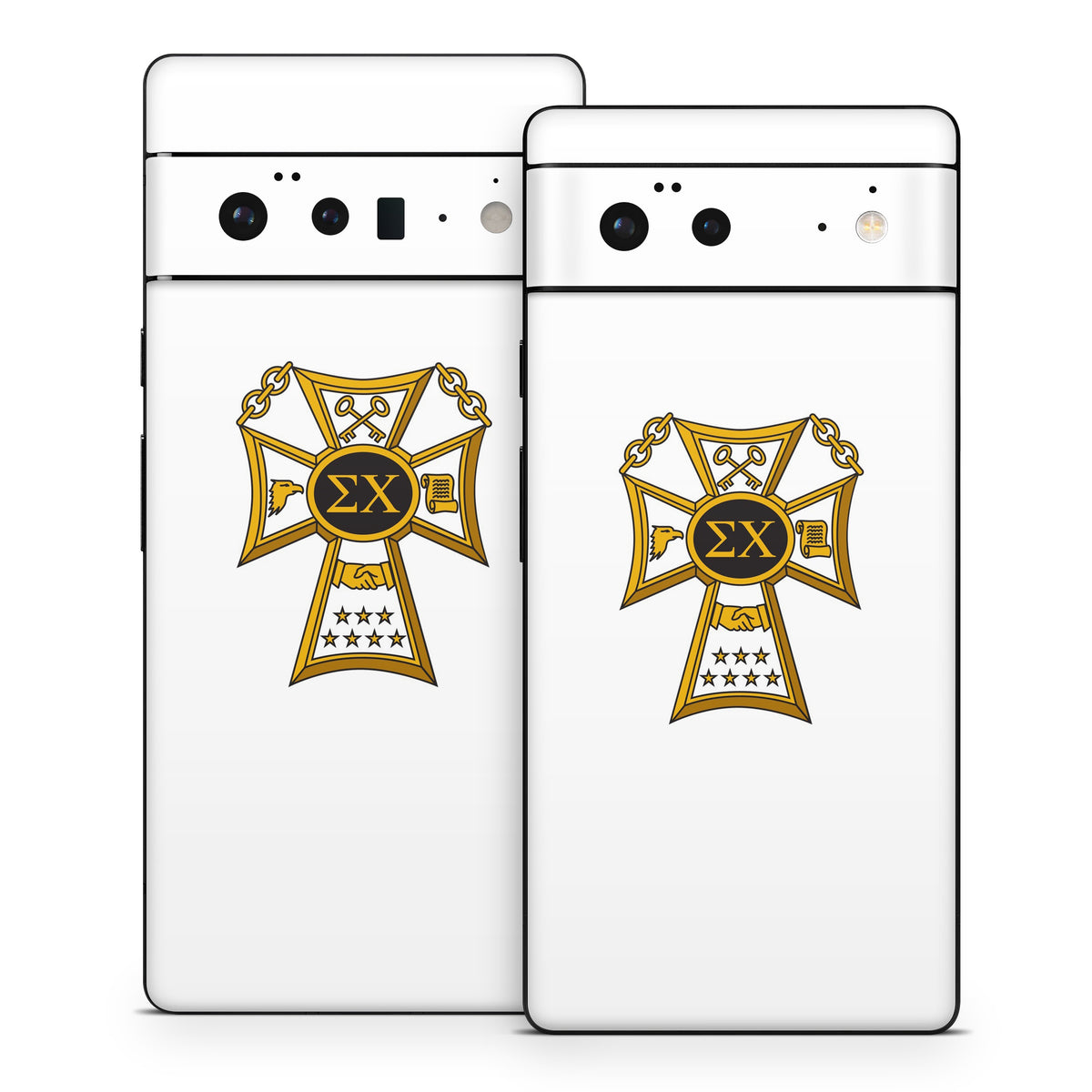 Sigma Chi Badge White - Google Pixel 6 Skin