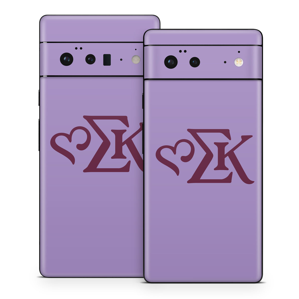 Sigma Kappa Greek Letters Mary Maroon on Legacy Lavender - Google Pixel 6 Skin