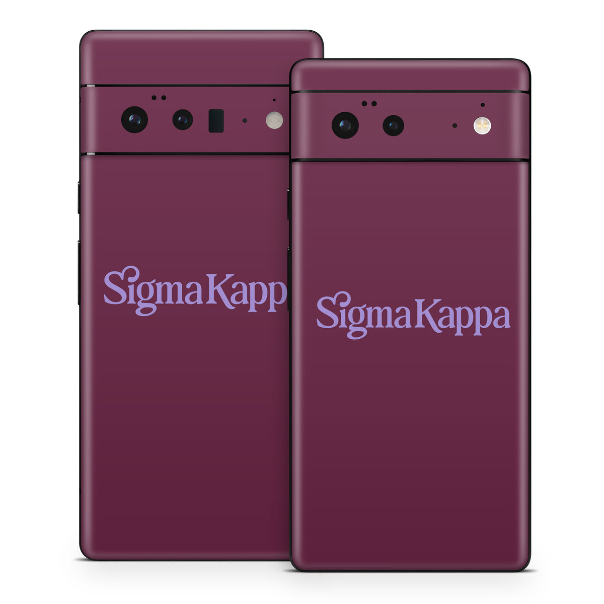 Sigma Kappa Primary Logo Legacy Lavender on Mary Maroon - Google Pixel 6 Skin