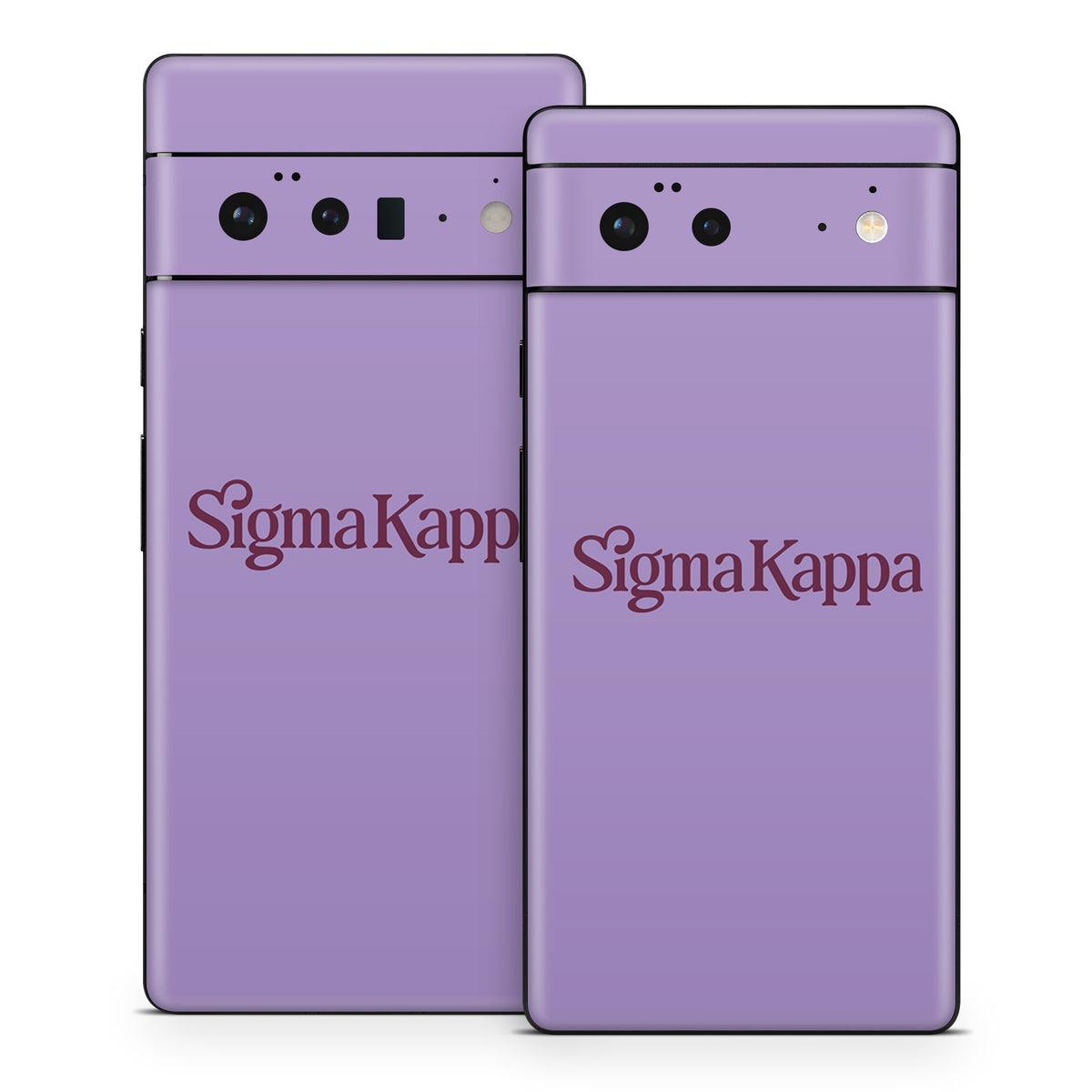 Sigma Kappa Primary Logo Mary Maroon on Legacy Lavender - Google Pixel 6 Skin
