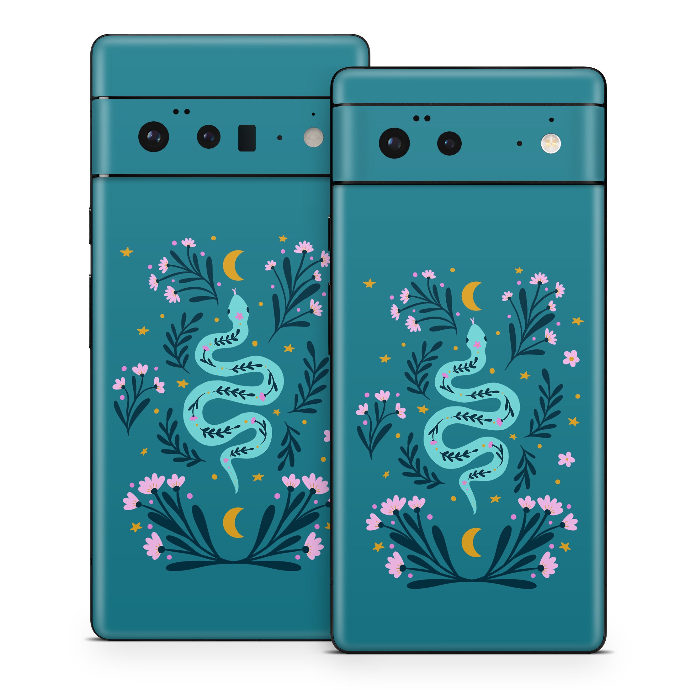 Snake and Flowers - Google Pixel 6 Skin
