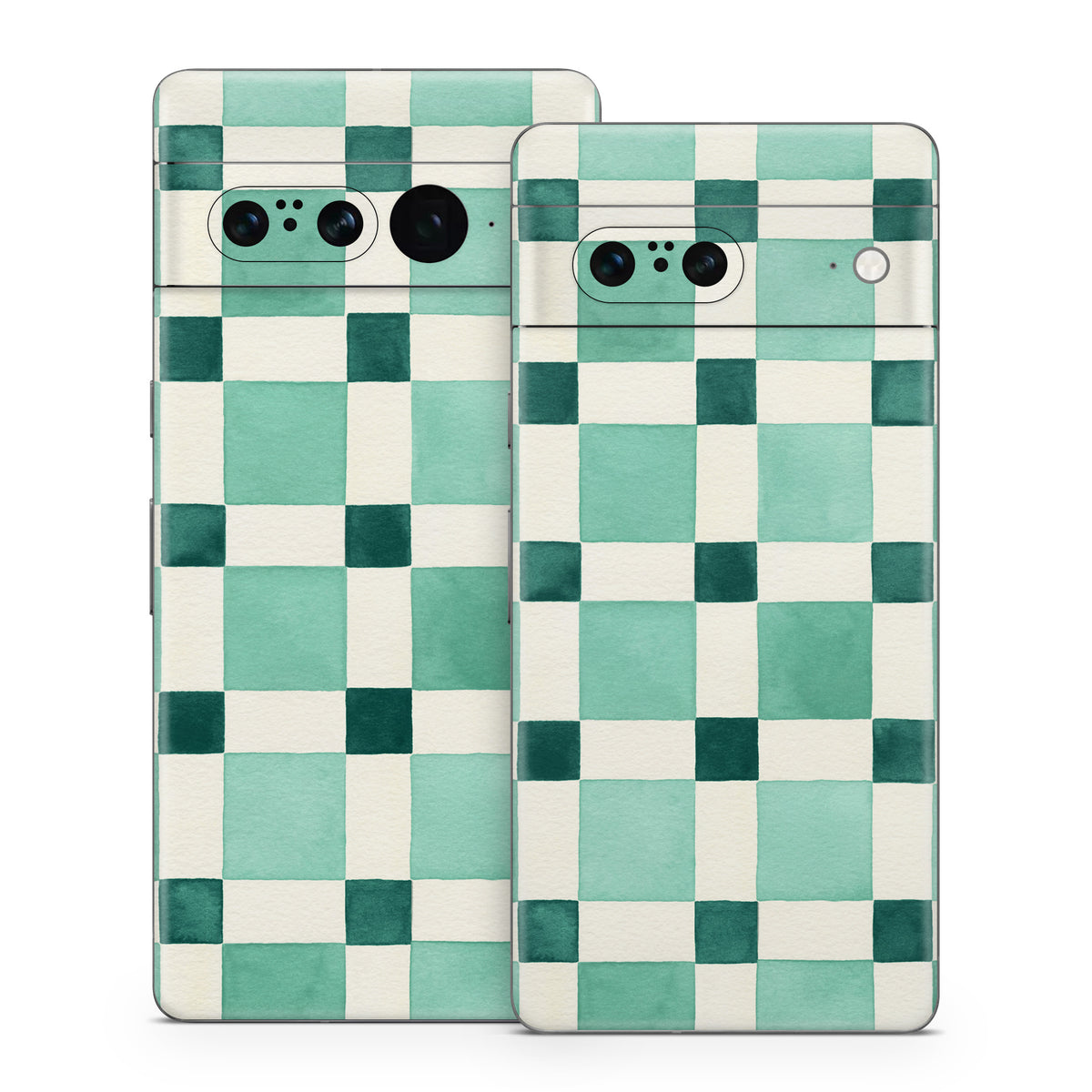 Checker Mosaic Green - Google Pixel 7 Skin
