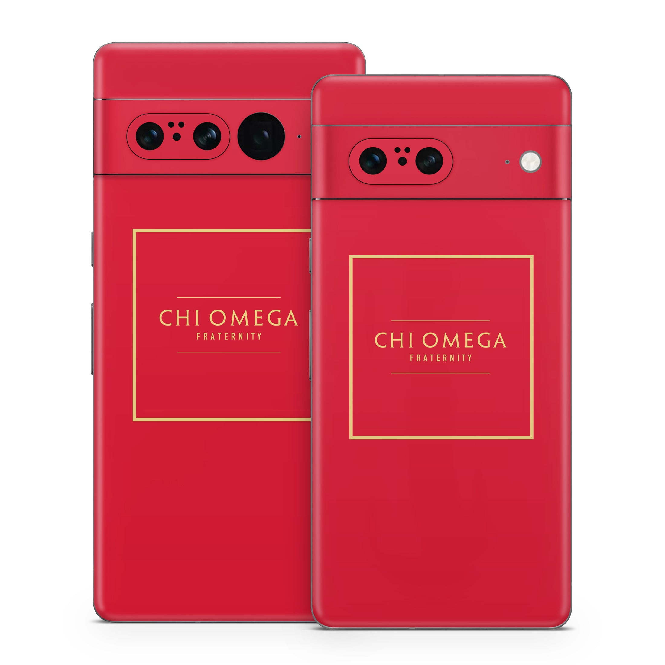 Chi Omega Fraternity Cardinal with Border - Google Pixel 7 Skin
