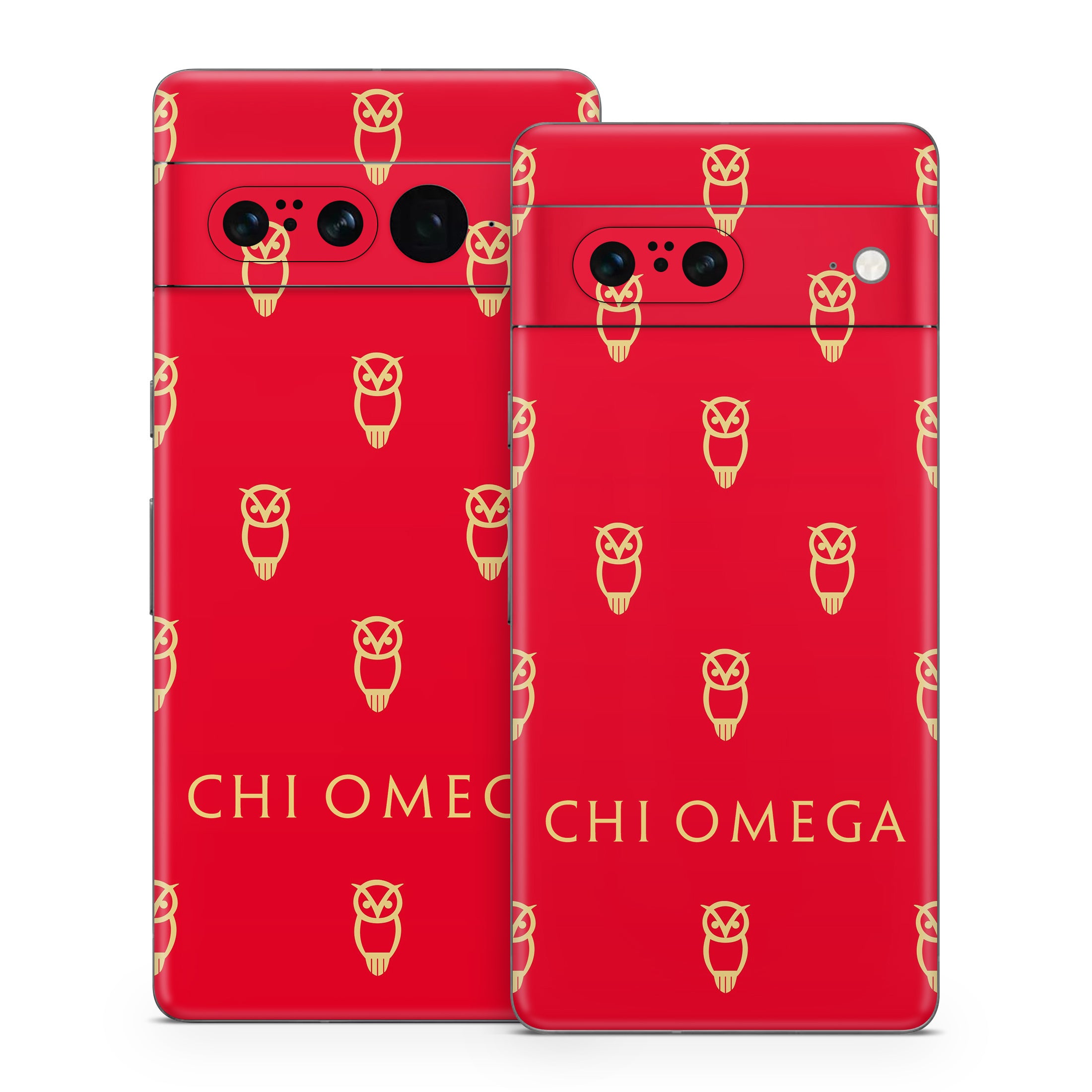 Chi Omega Owl Pattern - Google Pixel 7 Skin