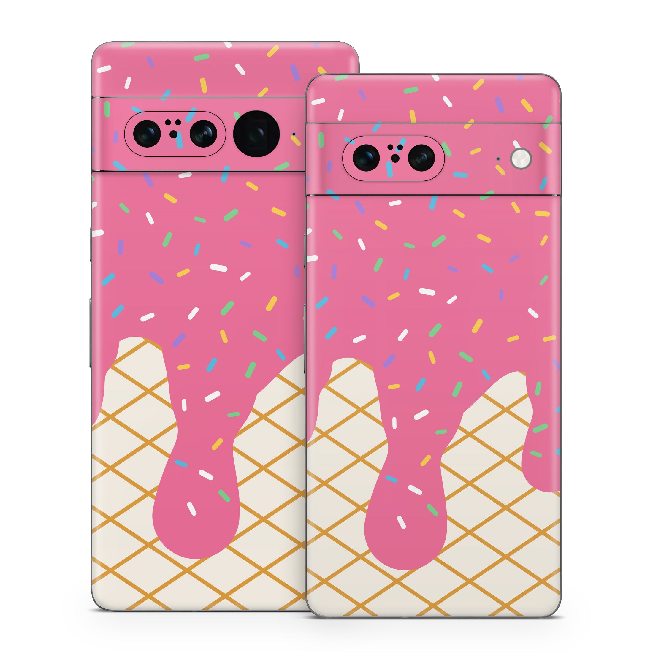 Strawberry Ice Cream Drip - Google Pixel 7 Skin