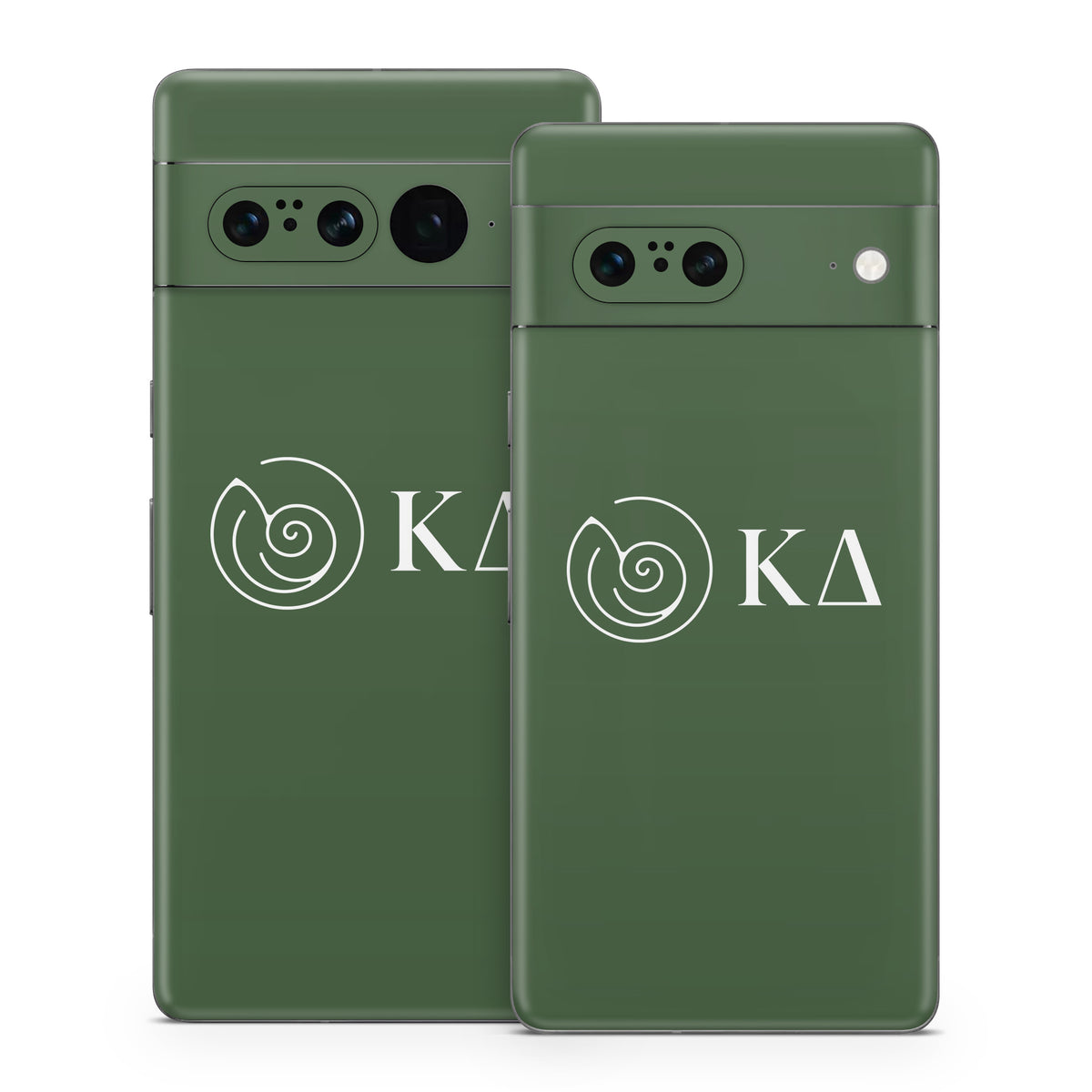 Kappa Delta Greek Letters Dark Olive - Google Pixel 7 Skin