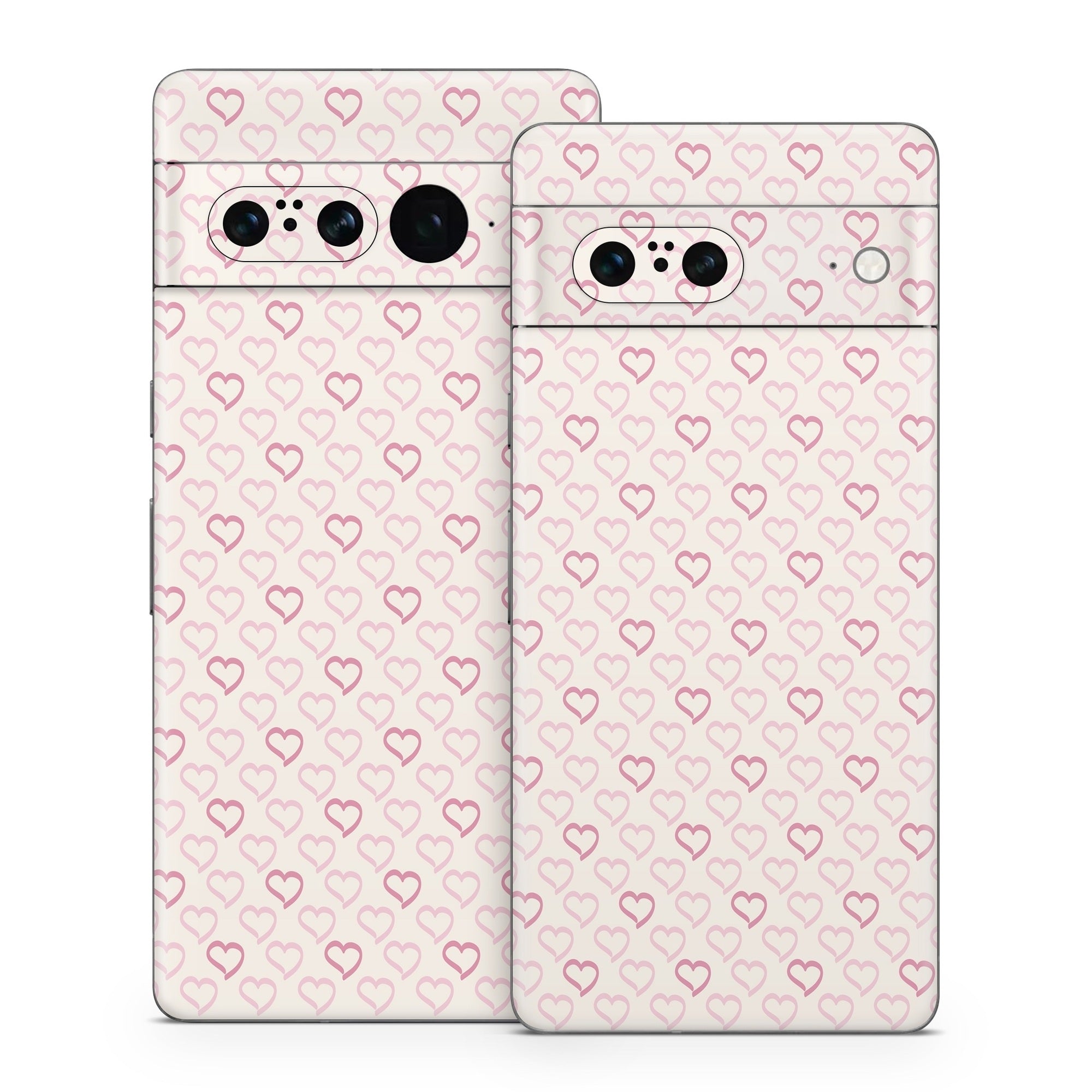 Patterned Hearts - Google Pixel 7 Skin