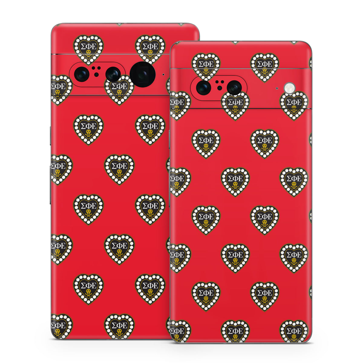 Sigma Phi Epsilon Badge Pattern Red - Google Pixel 7 Skin