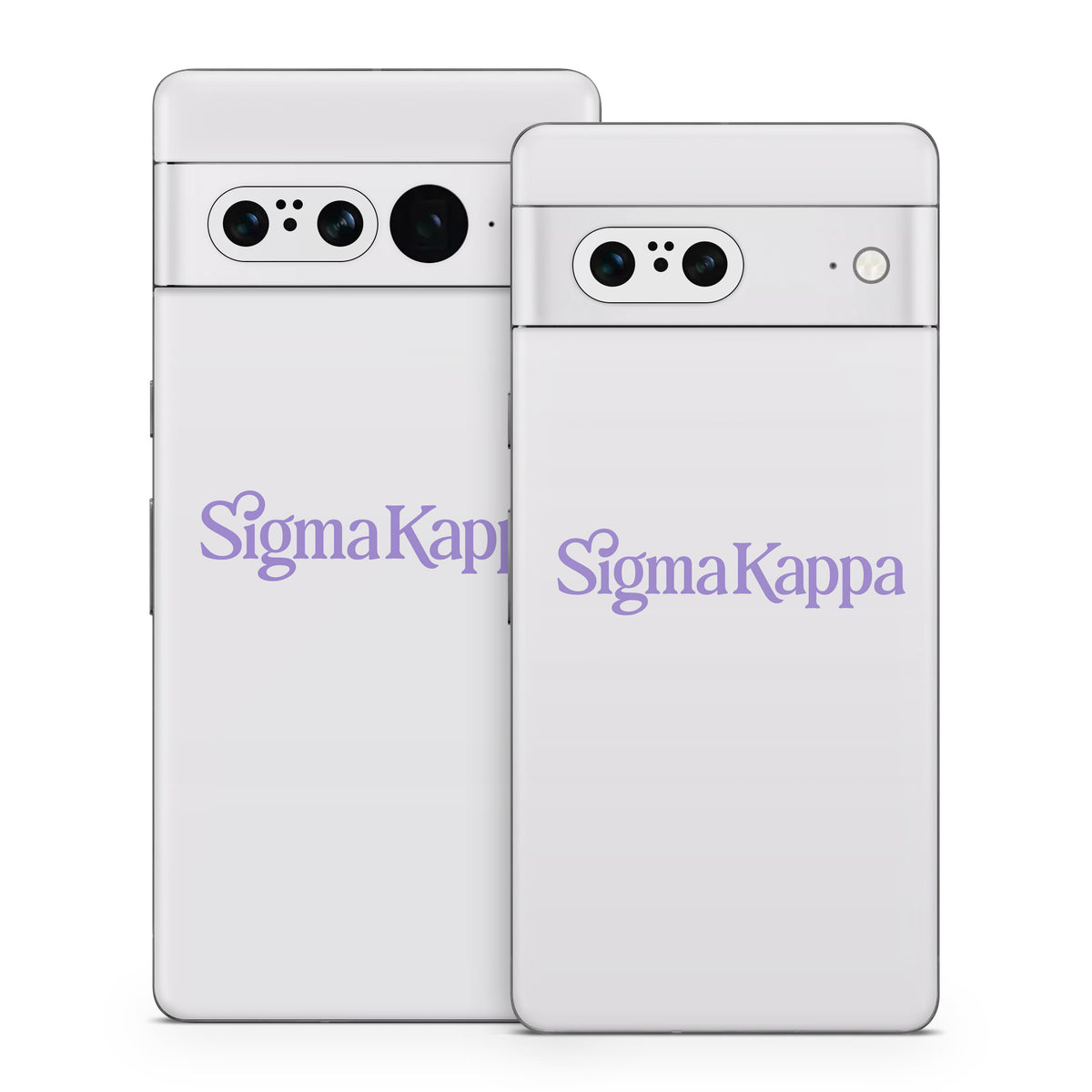 Sigma Kappa Primary Logo Legacy Lavender on Dove Love - Google Pixel 7 Skin