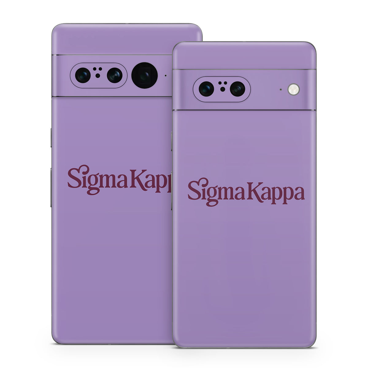 Sigma Kappa Primary Logo Mary Maroon on Legacy Lavender - Google Pixel 7 Skin
