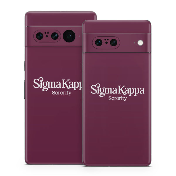 Sigma Kappa Sorority Logo Dove Love on Mary Maroon - Google Pixel 7 Sk