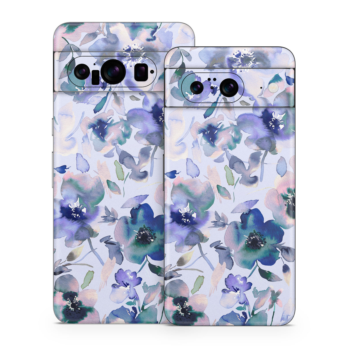 Aquatic Artistic Flowers - Google Pixel 8 Skin
