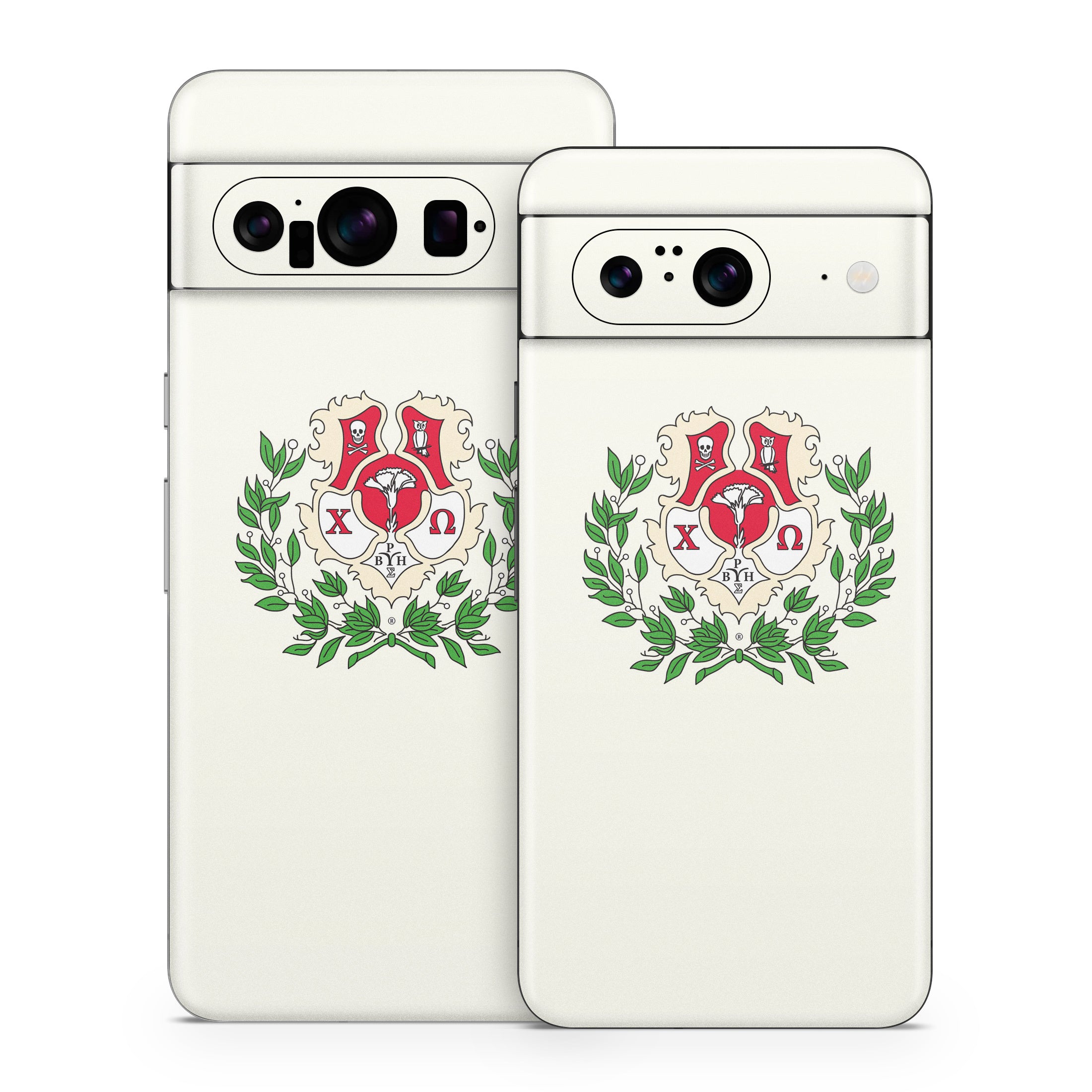 Chi Omega Crest Cream - Google Pixel 8 Skin