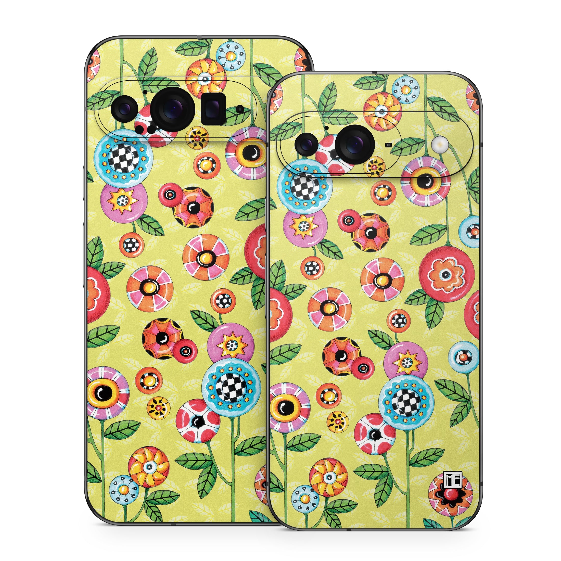 Button Flowers - Google Pixel 9 Skin