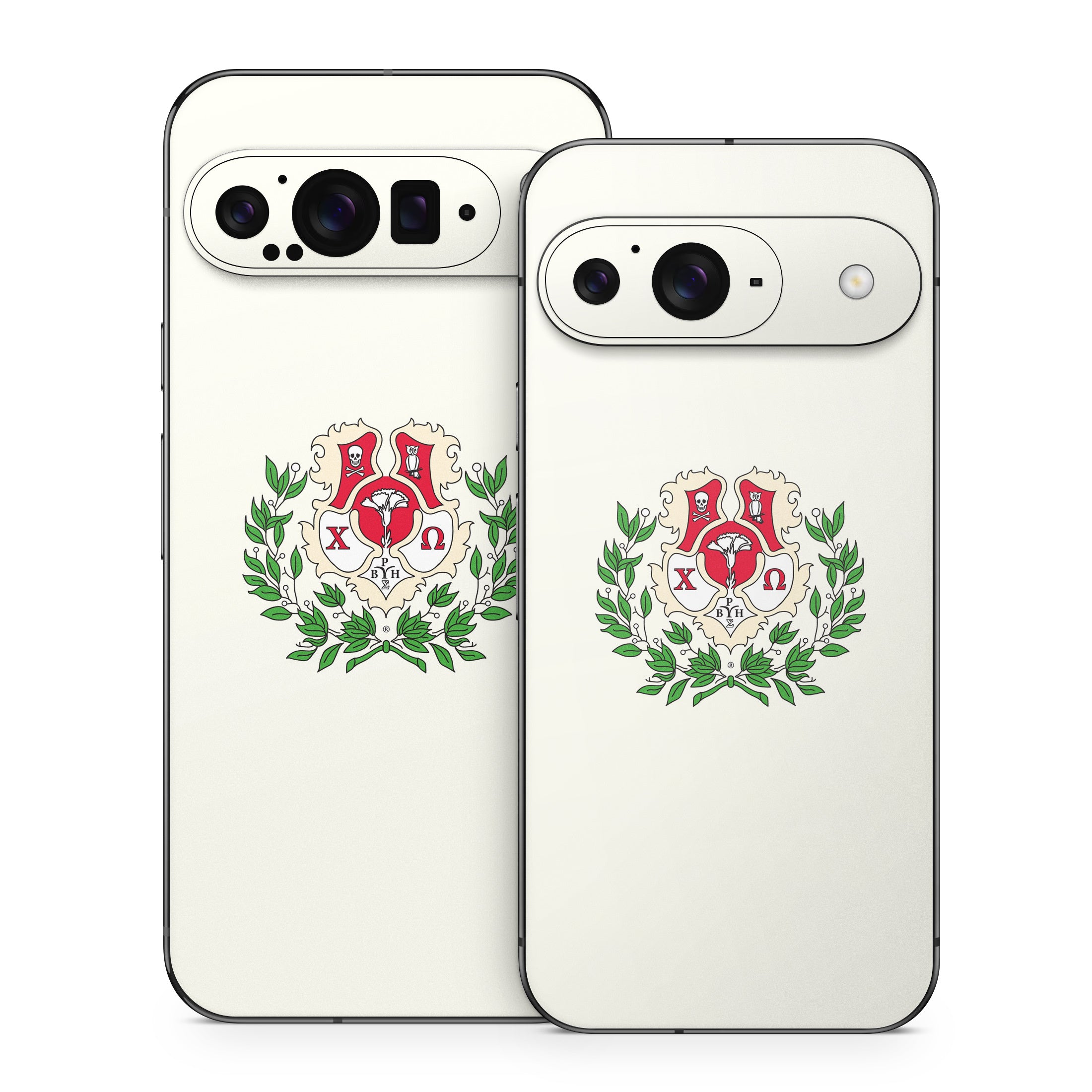 Chi Omega Crest Cream - Google Pixel 9 Skin