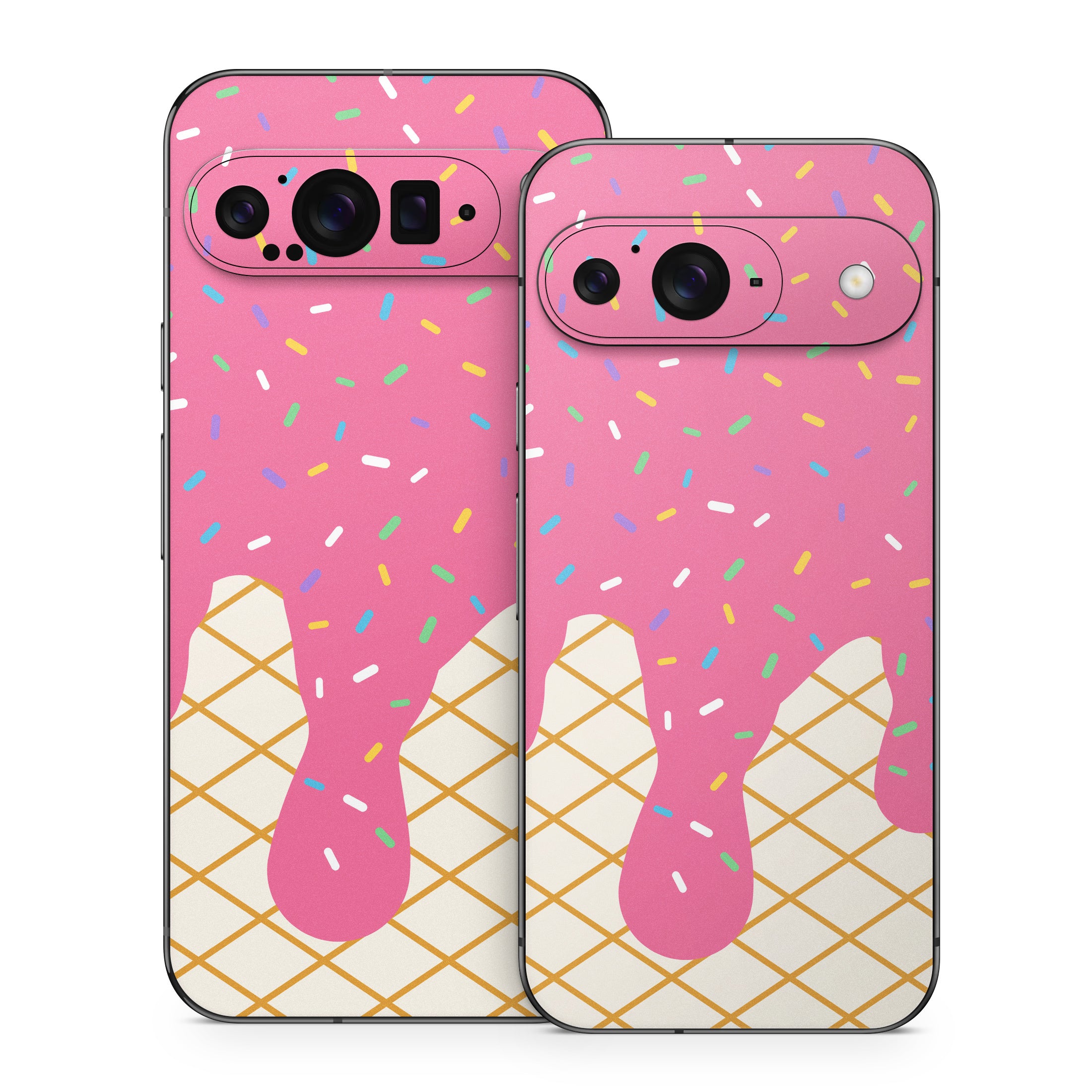 Strawberry Ice Cream Drip - Google Pixel 9 Skin