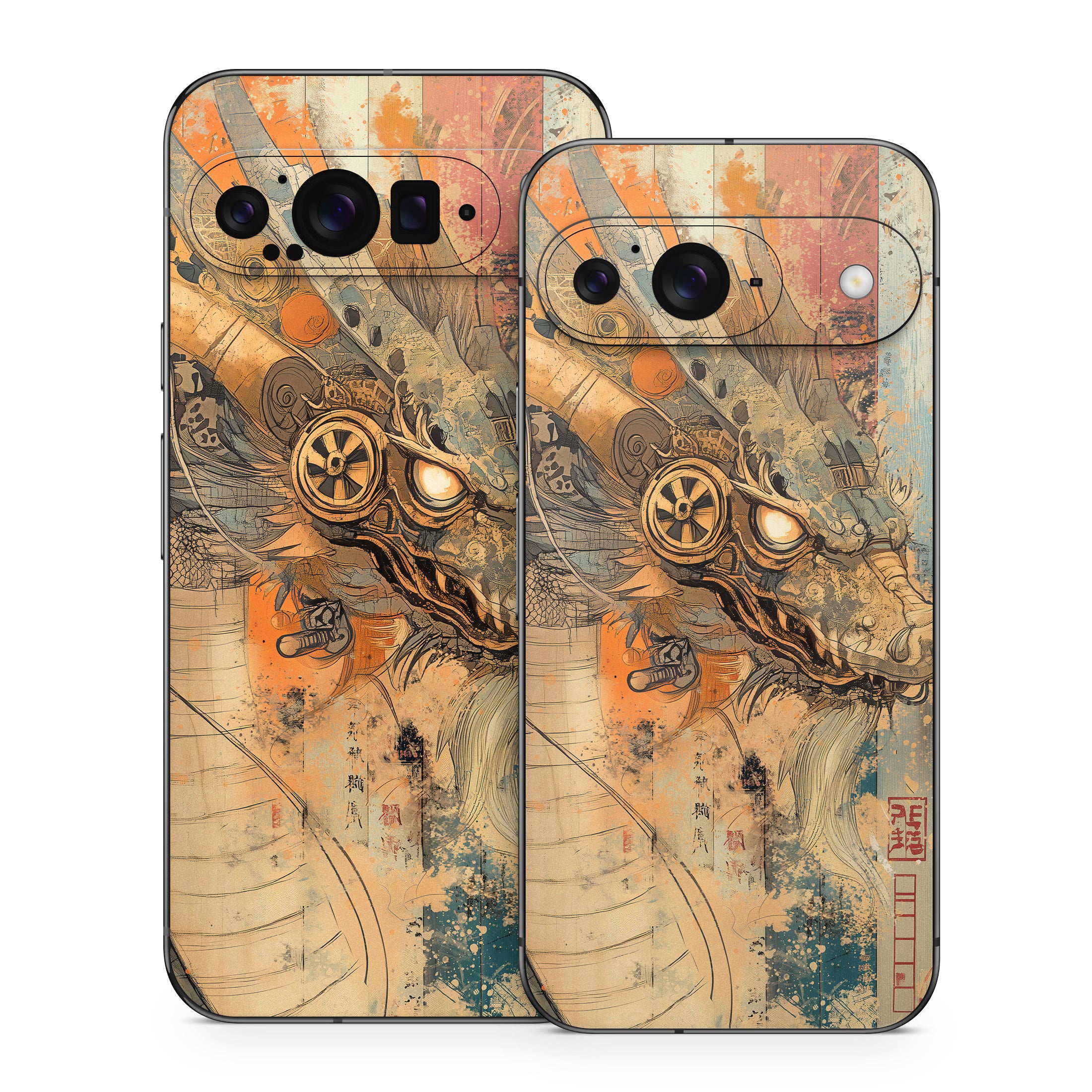 Orange Dragon - Google Pixel 9 Skin