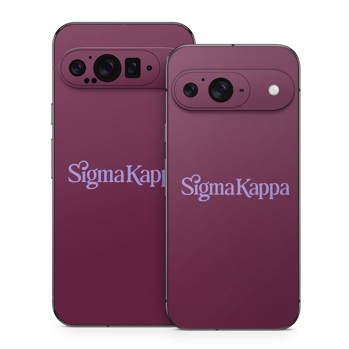 Sigma Kappa Primary Logo Legacy Lavender on Mary Maroon - Google Pixel 9 Skin