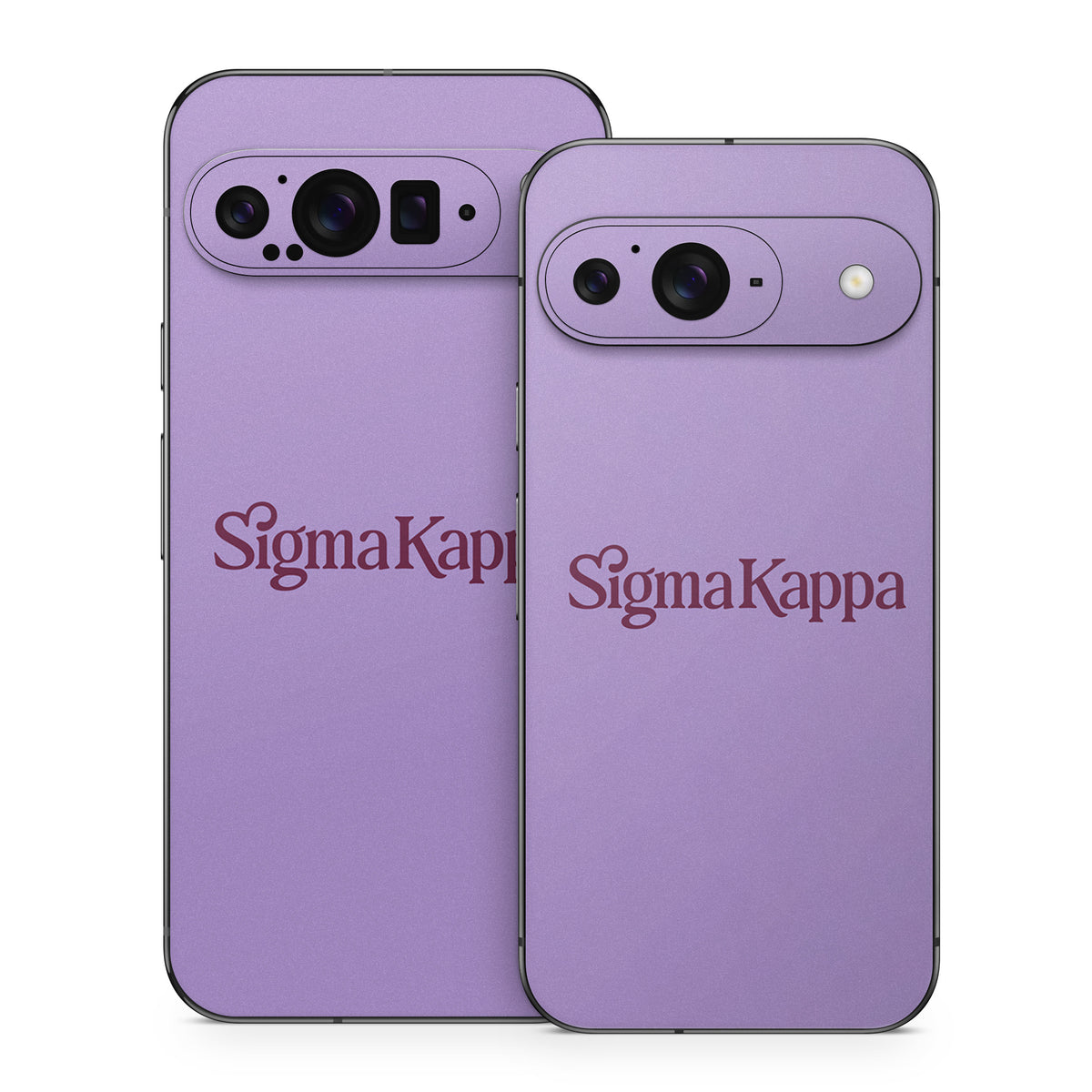 Sigma Kappa Primary Logo Mary Maroon on Legacy Lavender - Google Pixel 9 Skin