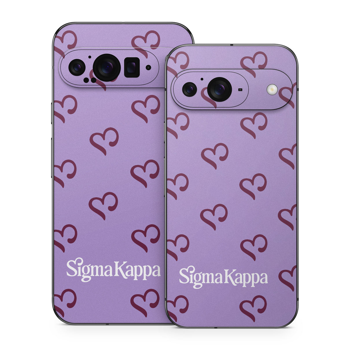 Sigma Kappa Hearts Pattern - Google Pixel 9 Skin
