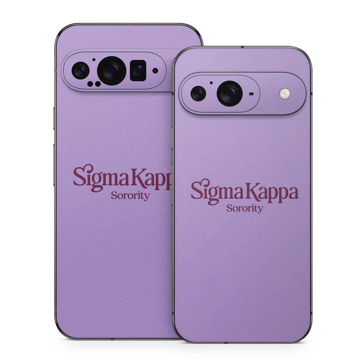 Sigma Kappa Sorority Logo Mary Maroon on Legacy Lavender - Google Pixel 9 Skin