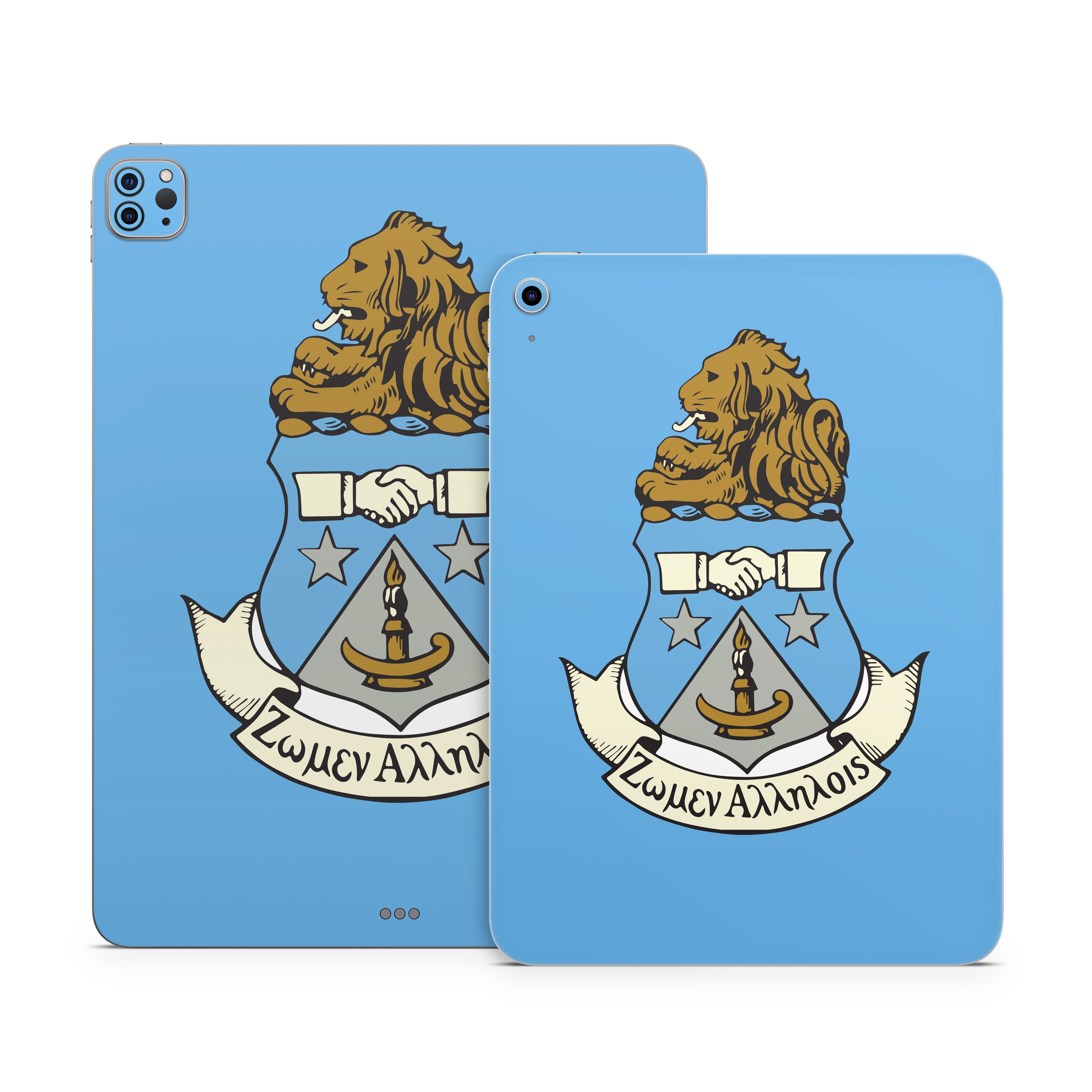 Alpha Delta Pi Crest Adelphean Blue - Apple iPad Skin