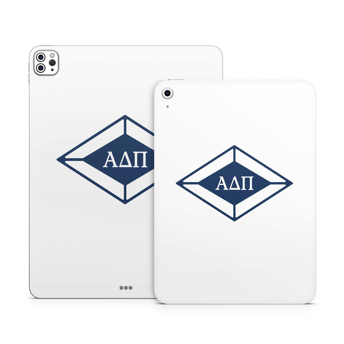 Alpha Delta Pi Diamond Letters White - Apple iPad Skin
