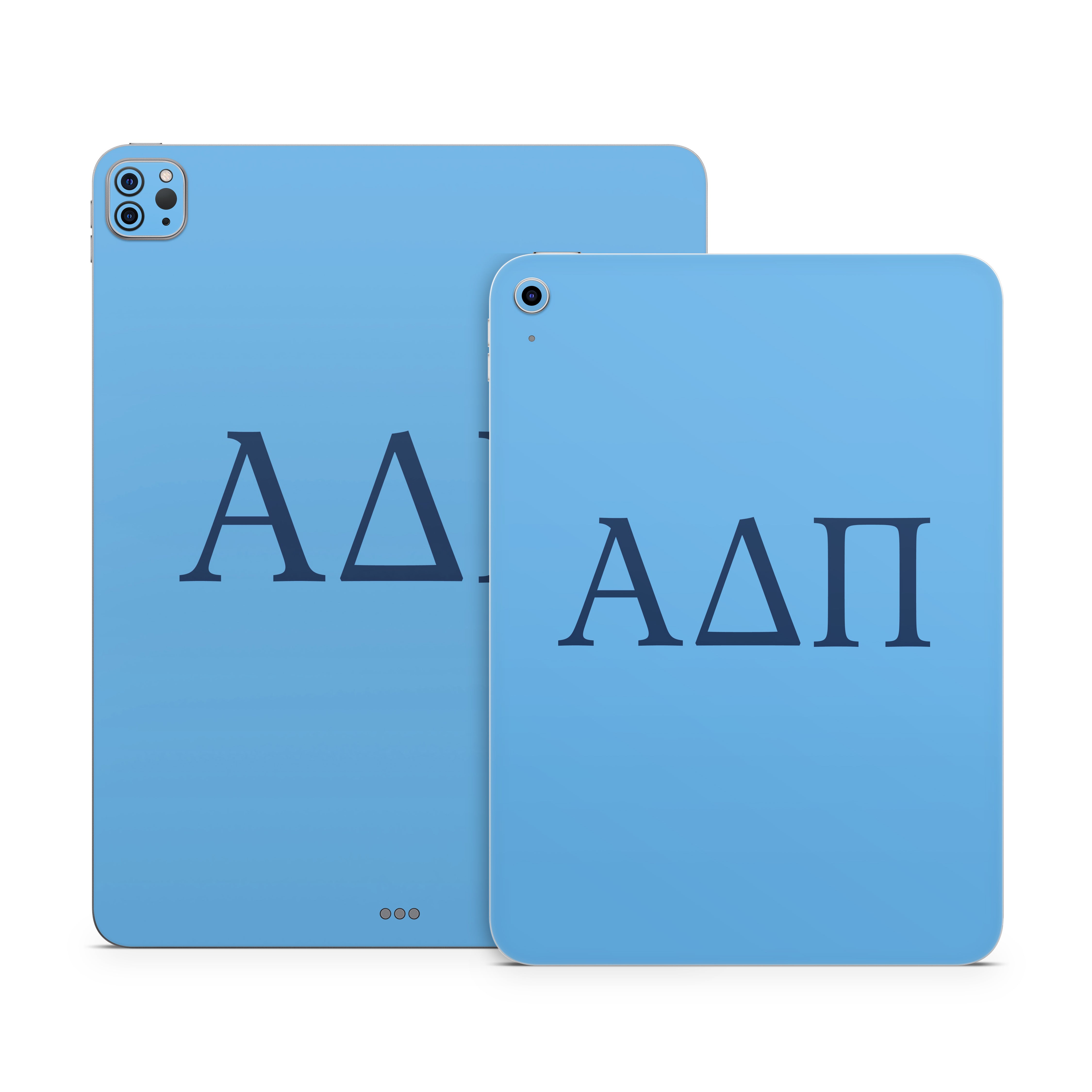 Alpha Delta Pi Greek Letters Adelphean Blue - Apple iPad Skin