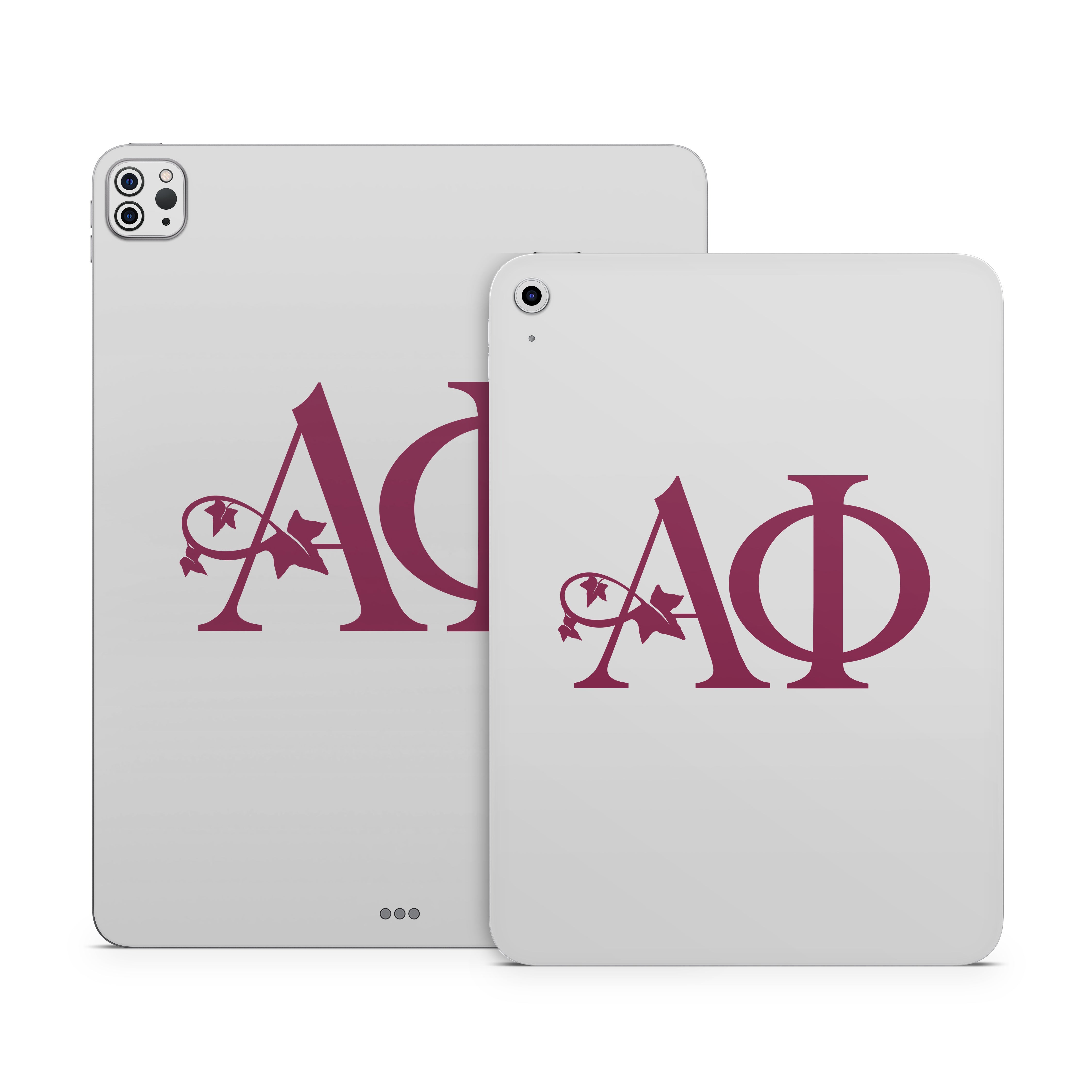 Alpha Phi Greek Letters Silver - Apple iPad Skin