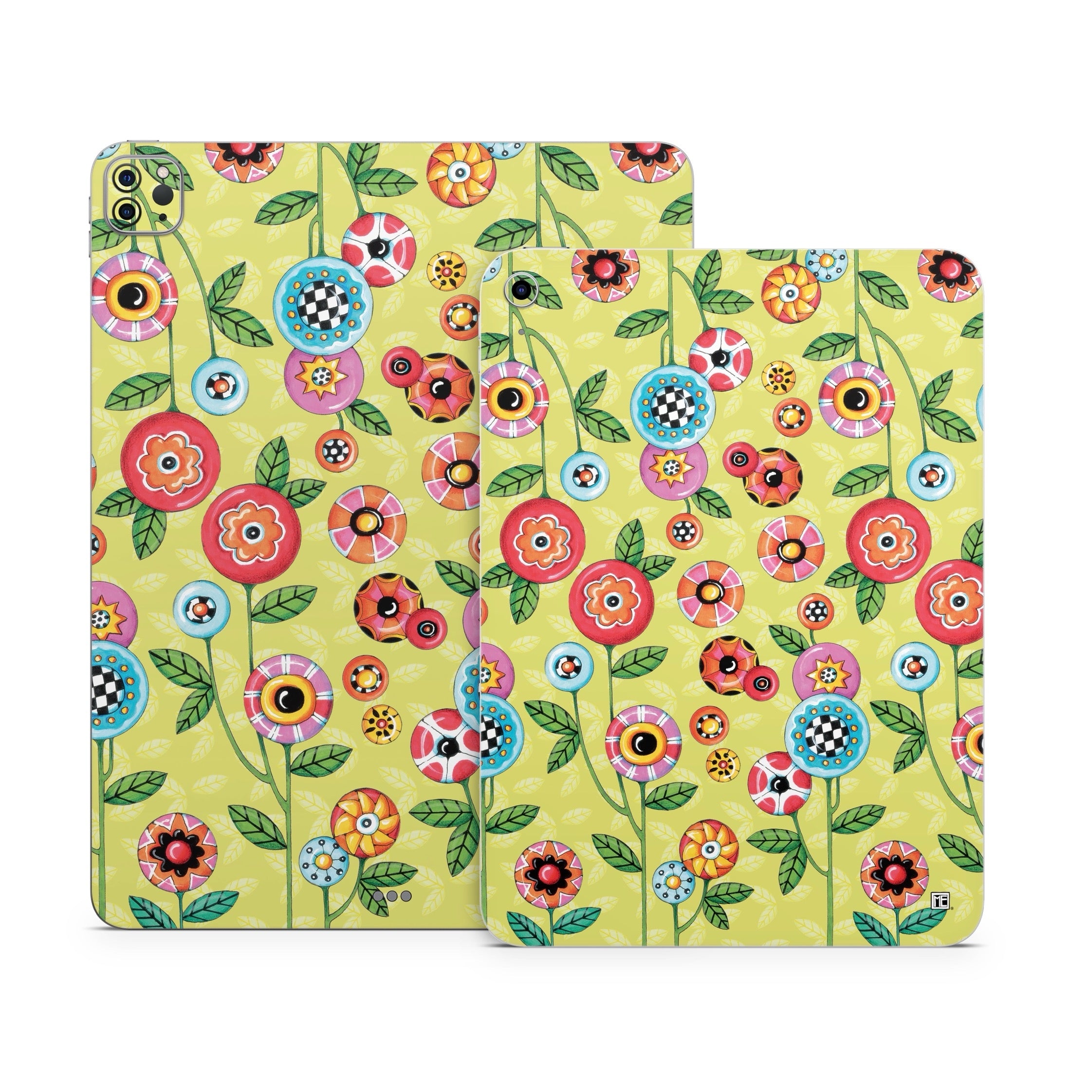 Button Flowers - Apple iPad Skin