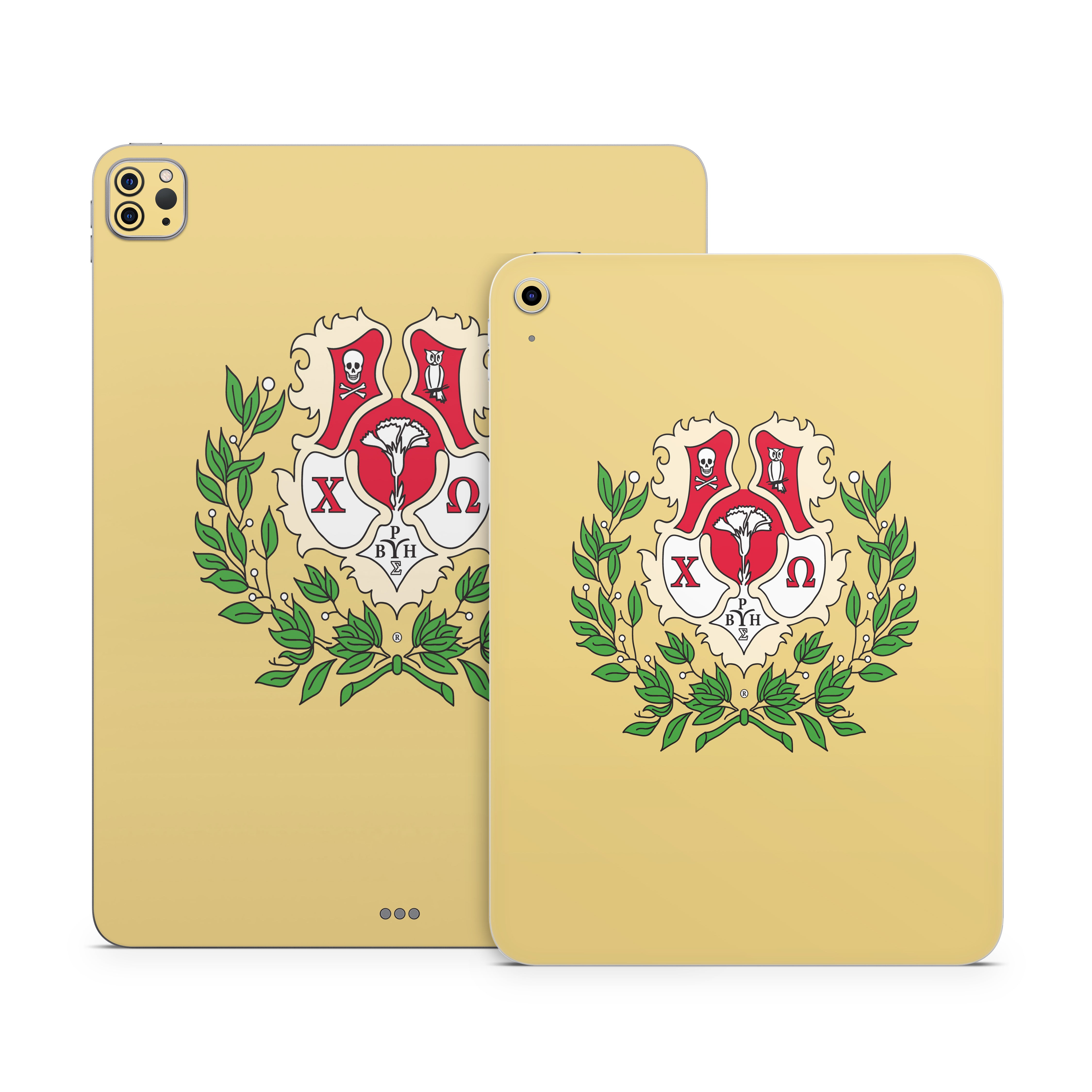 Chi Omega Crest Straw - Apple iPad Skin