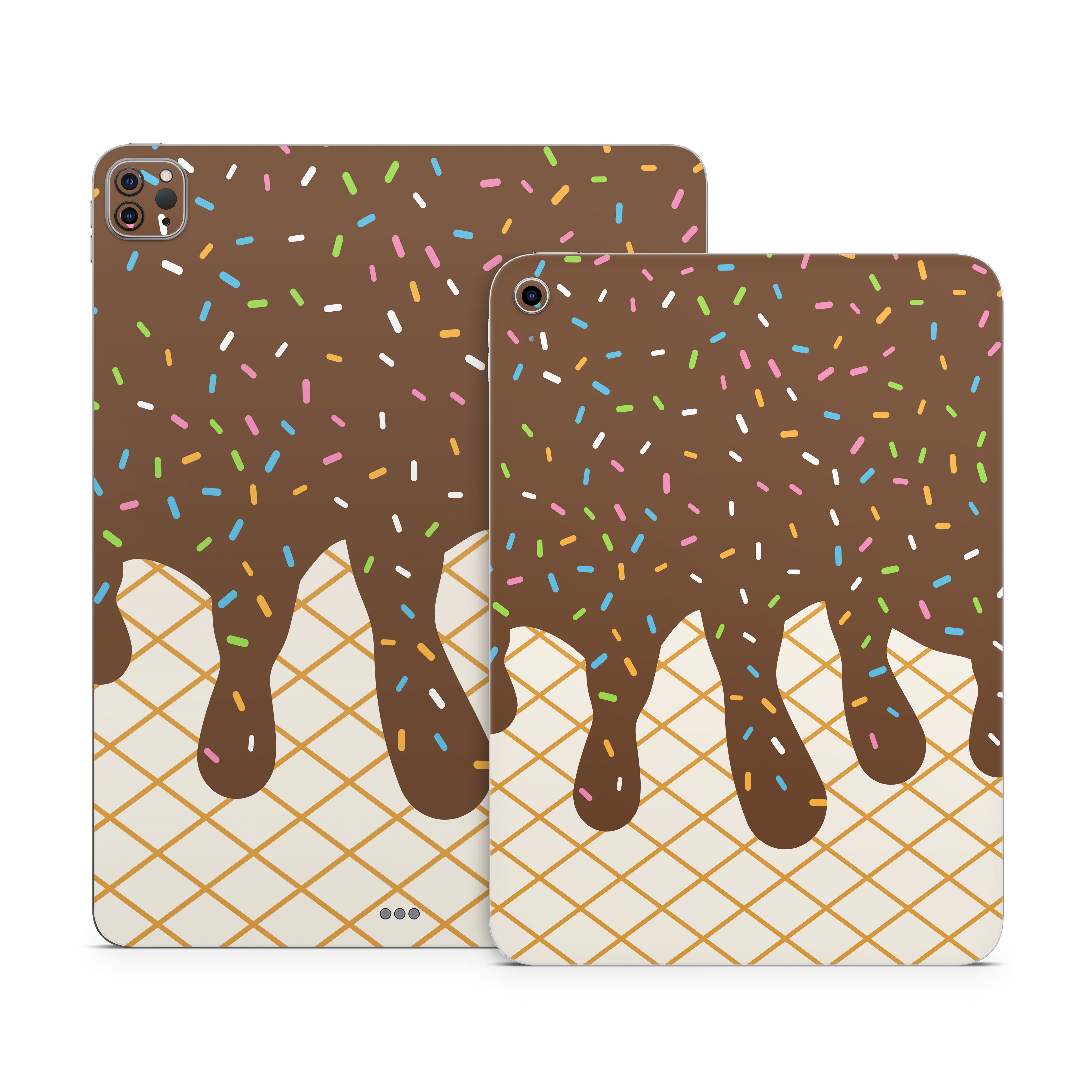 Chocolate Ice Cream Drip - Apple iPad Skin