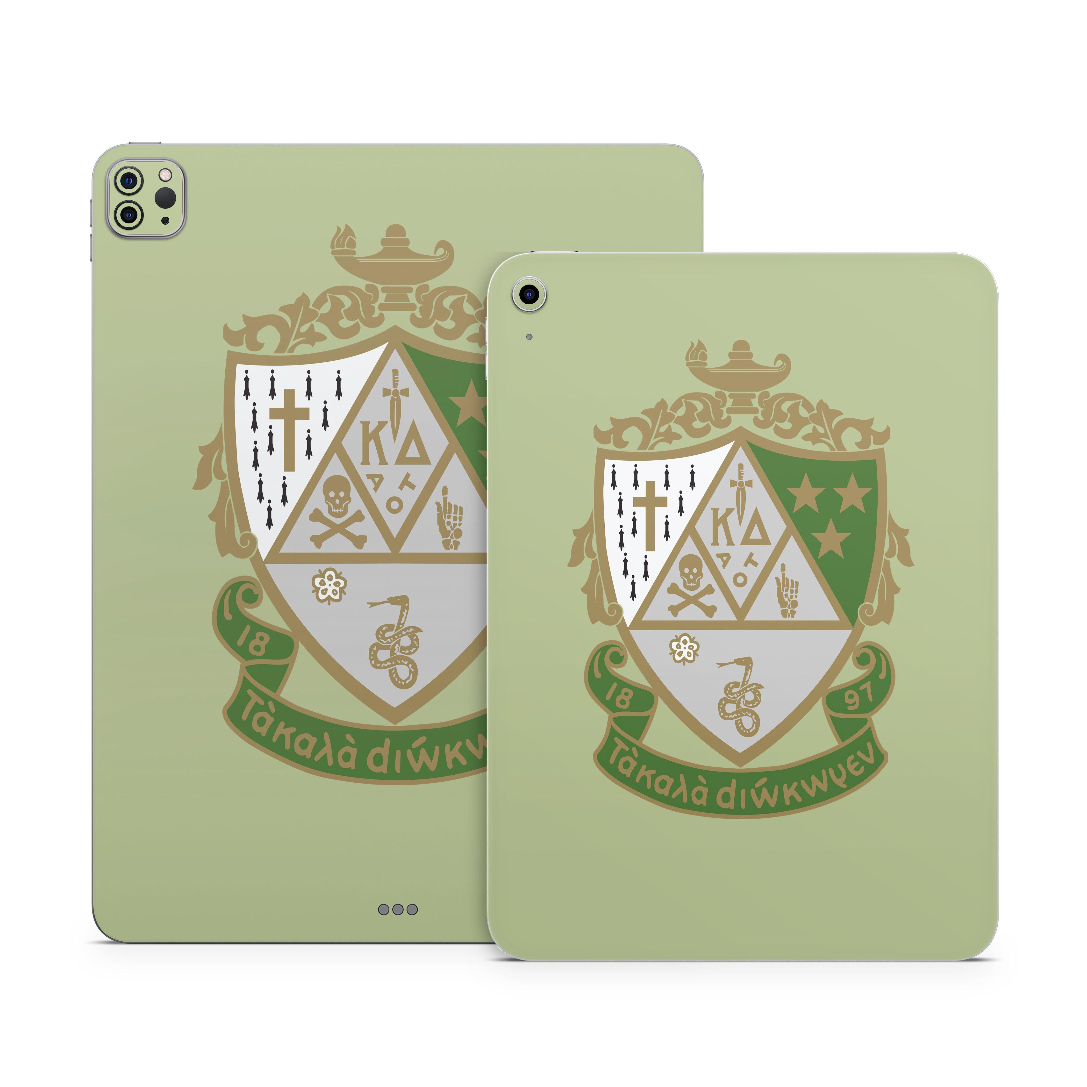 Kappa Delta Crest Light Olive - Apple iPad Skin