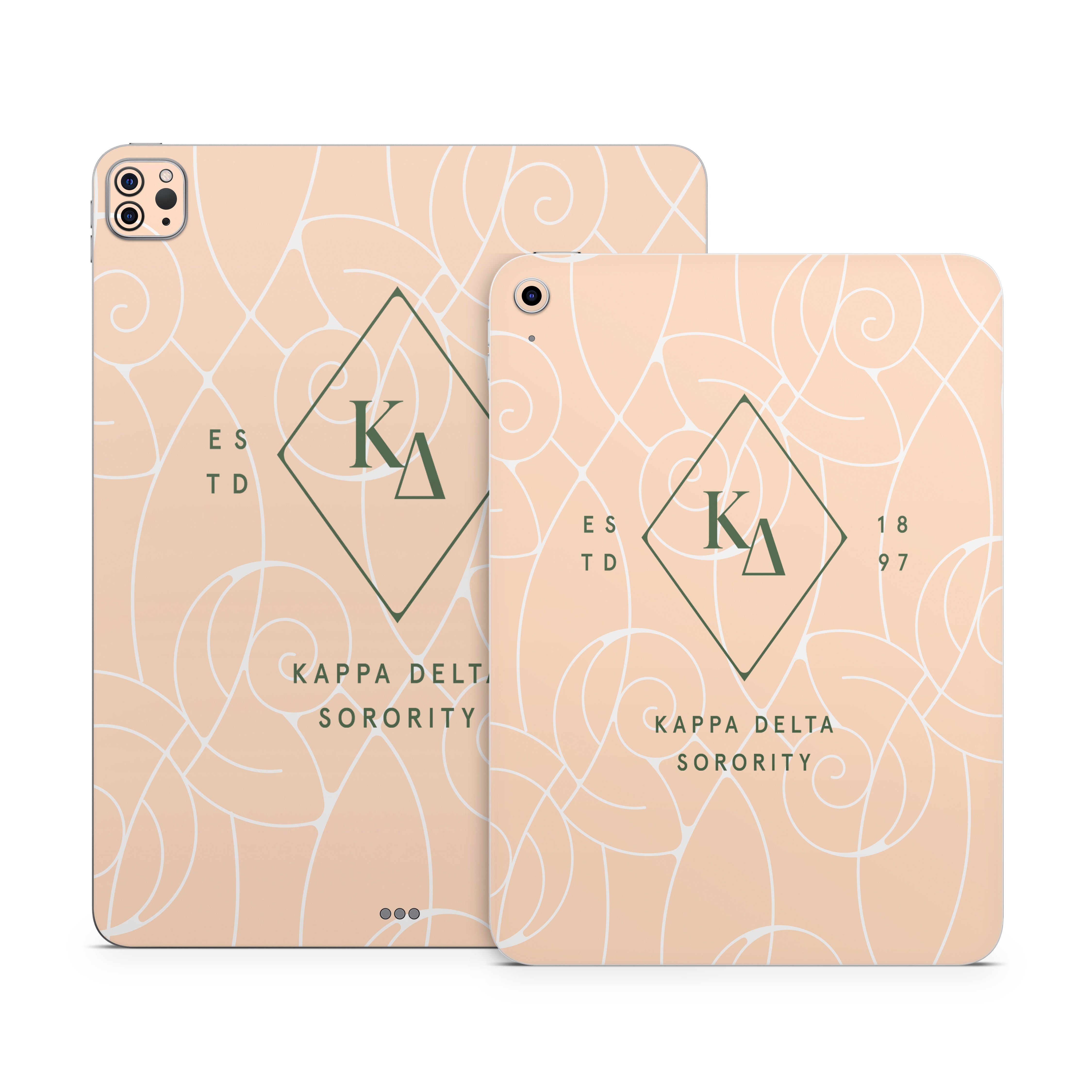 Kappa Delta Diamond Nautilus Waves - Apple iPad Skin