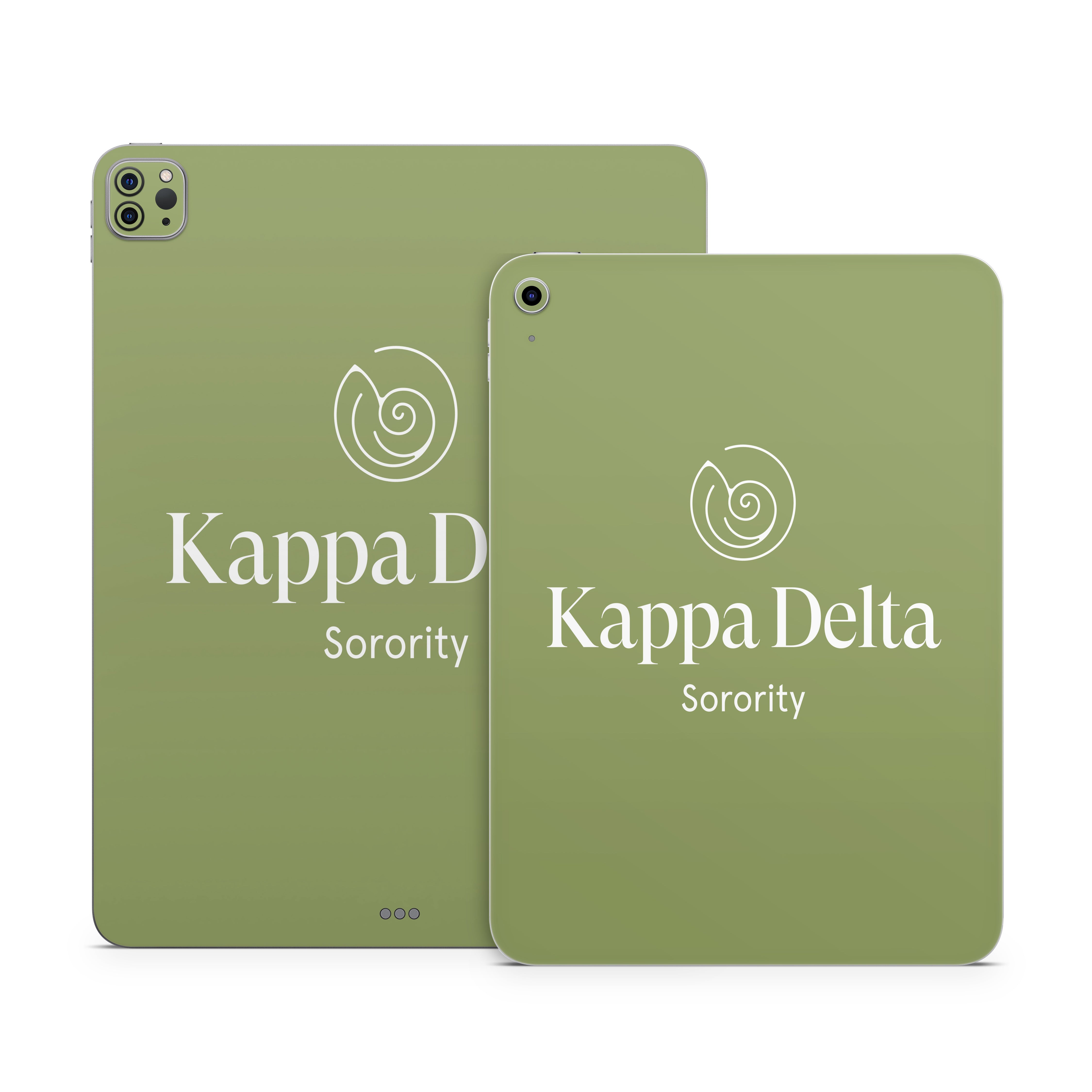 Kappa Delta Primary Logo KD Olive - Apple iPad Skin
