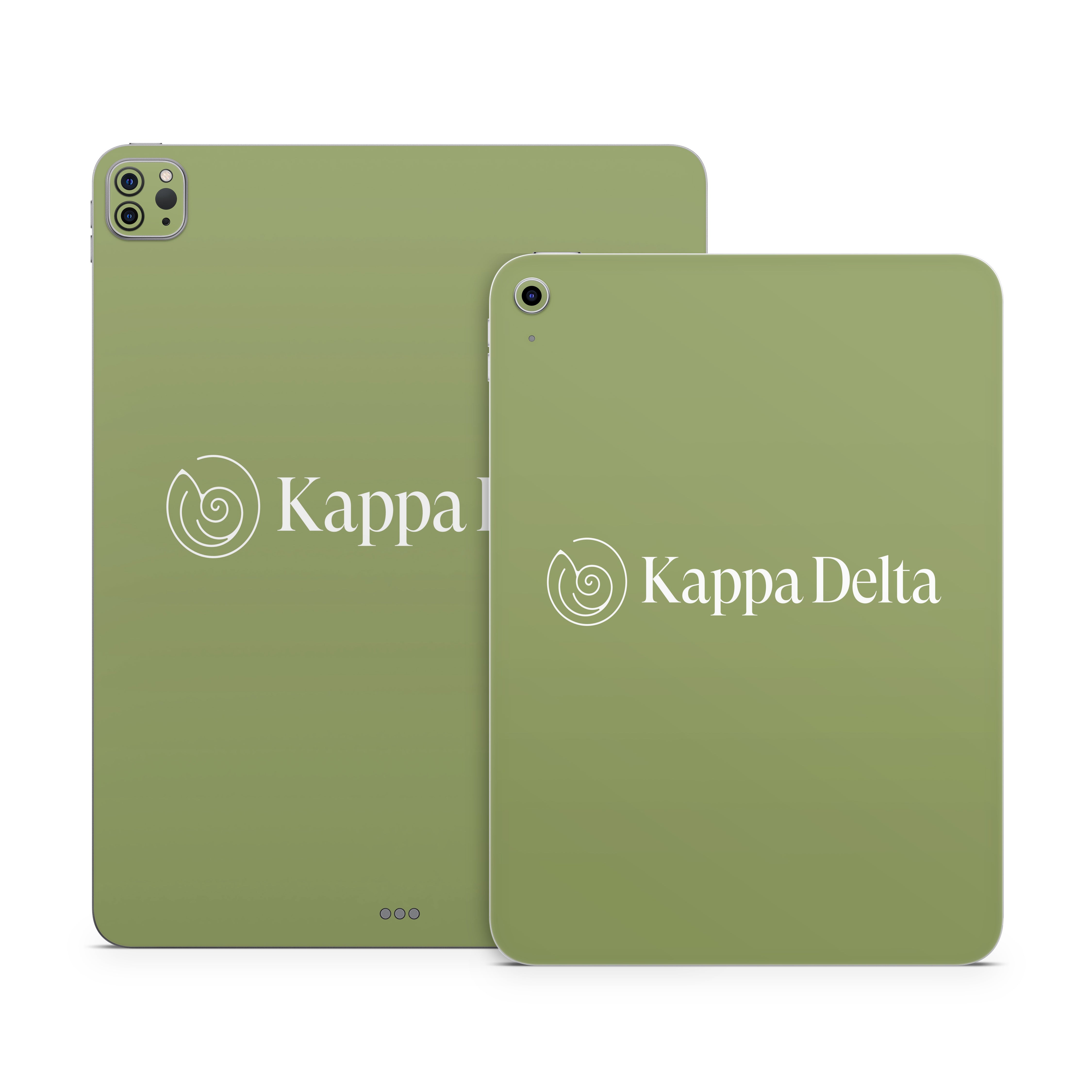 Kappa Delta Secondary Logo KD Olive - Apple iPad Skin