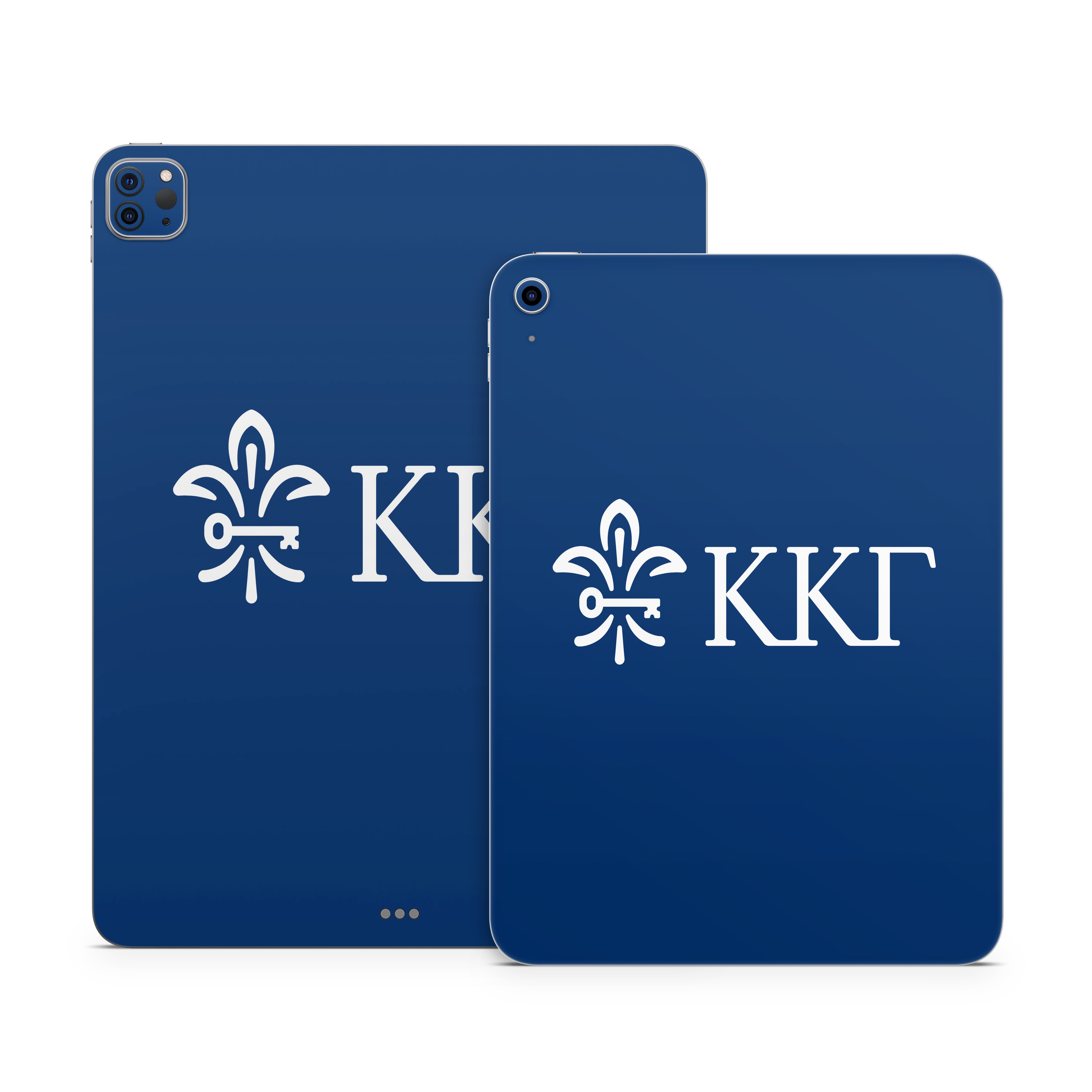 Kappa Kappa Gamma Letterkey Horizontal Kappa Blue - Apple iPad Skin