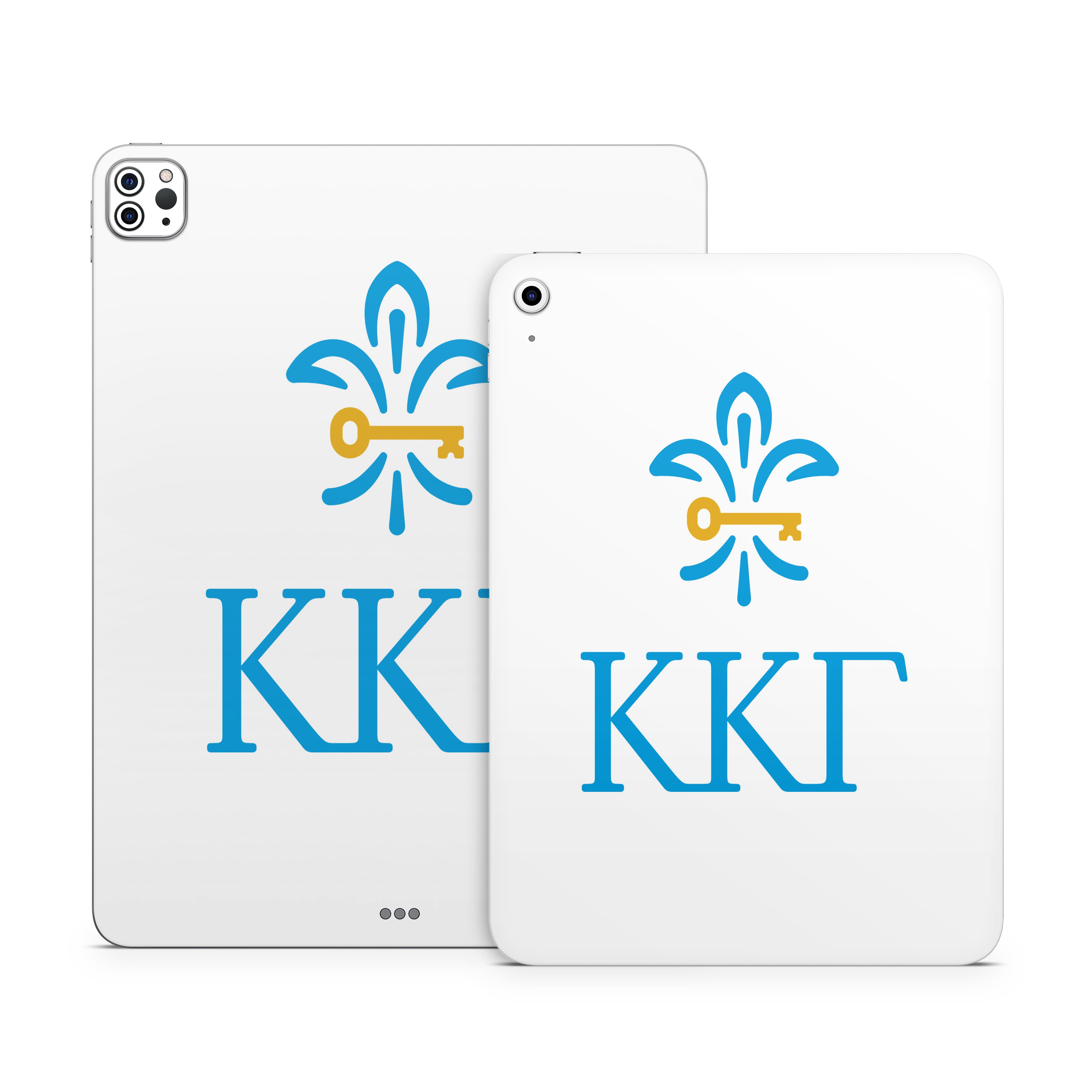 Kappa Kappa Gamma Letterkey Vertical White - Apple iPad Skin