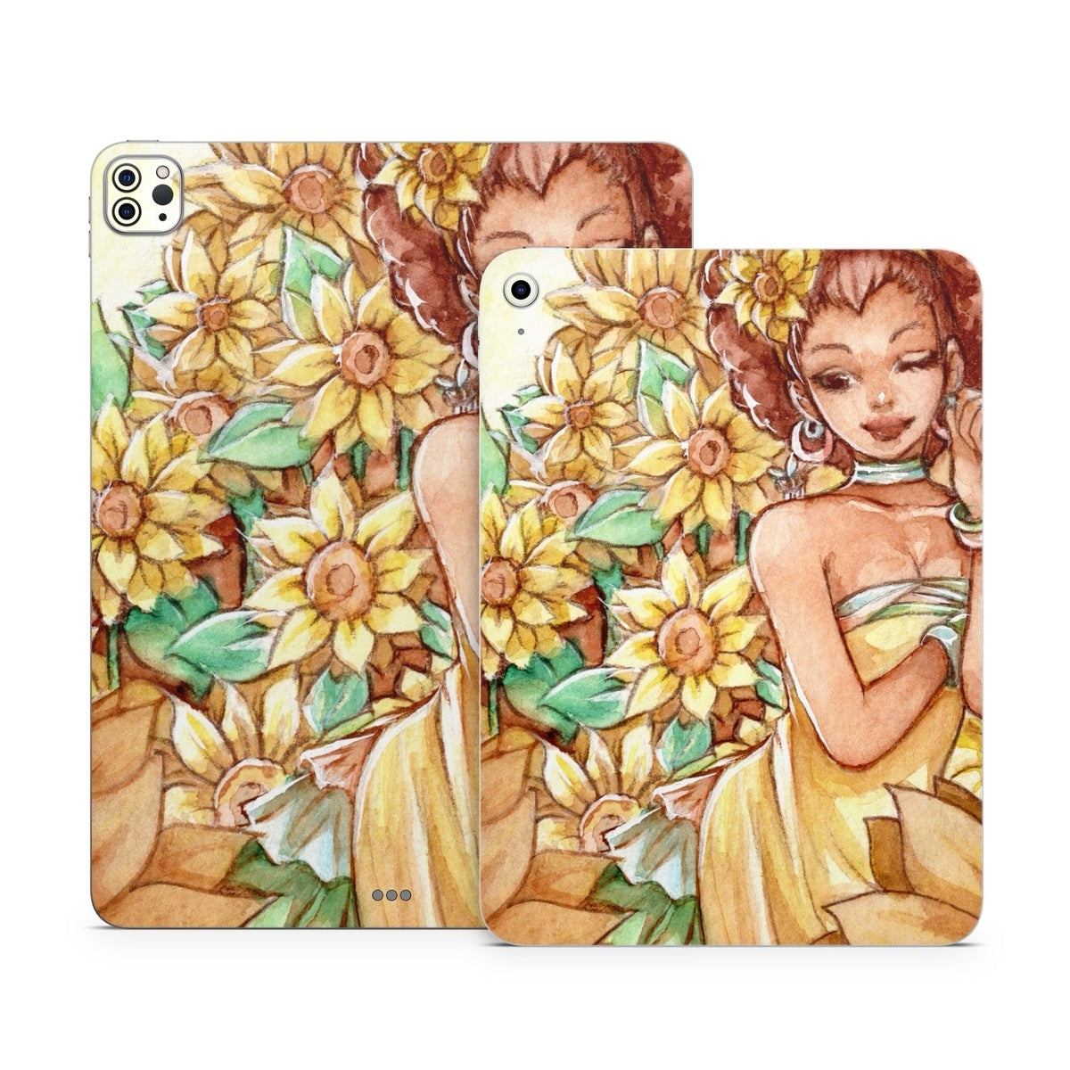 Lady Sunflower - Apple iPad Skin