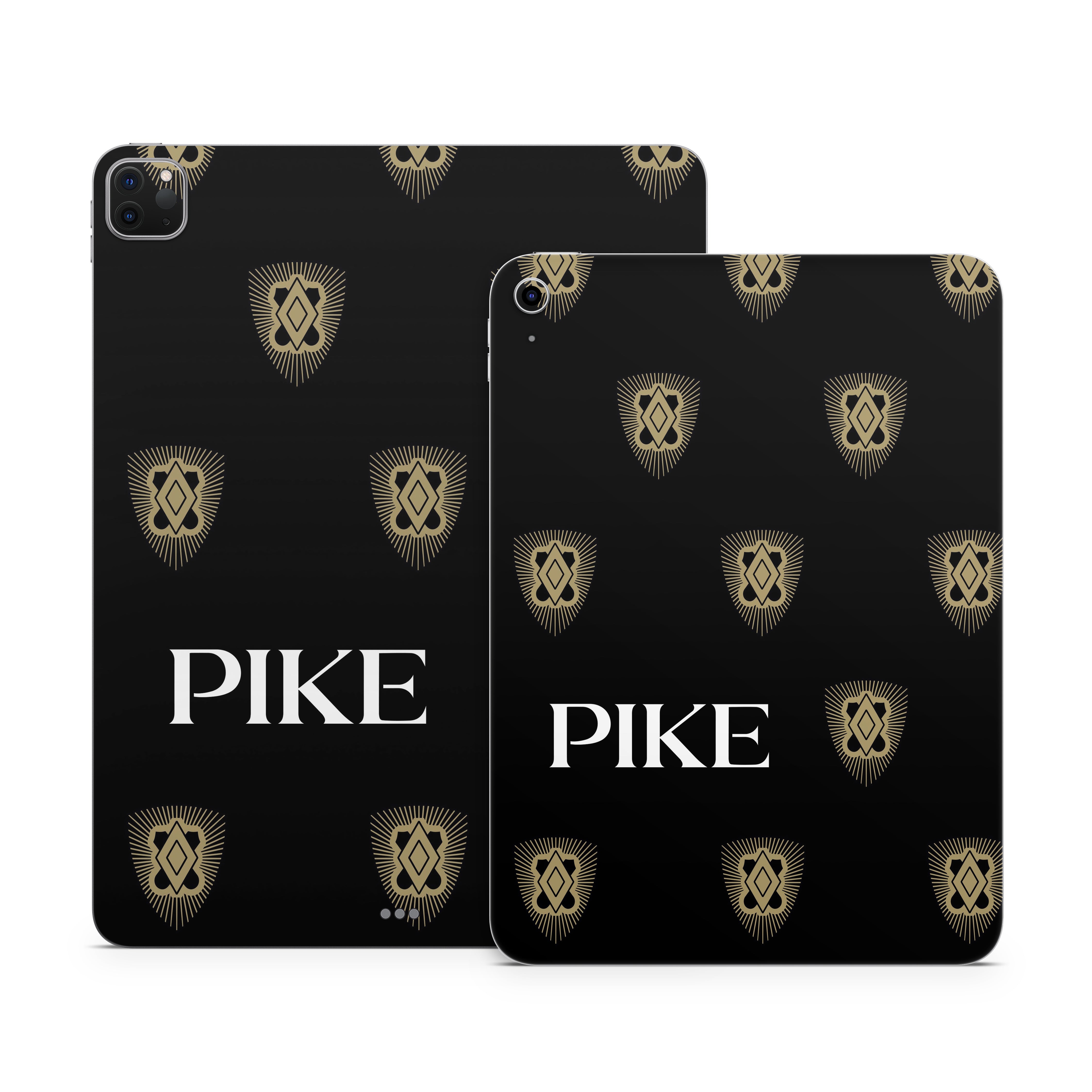 Pi Kappa Alpha PIKE Shield Pattern Black - Apple iPad Skin