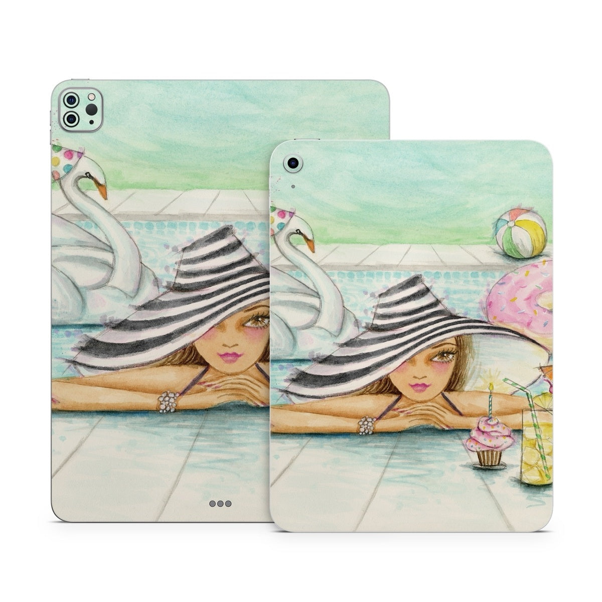 Delphine at the Pool Party - Apple iPad Skin