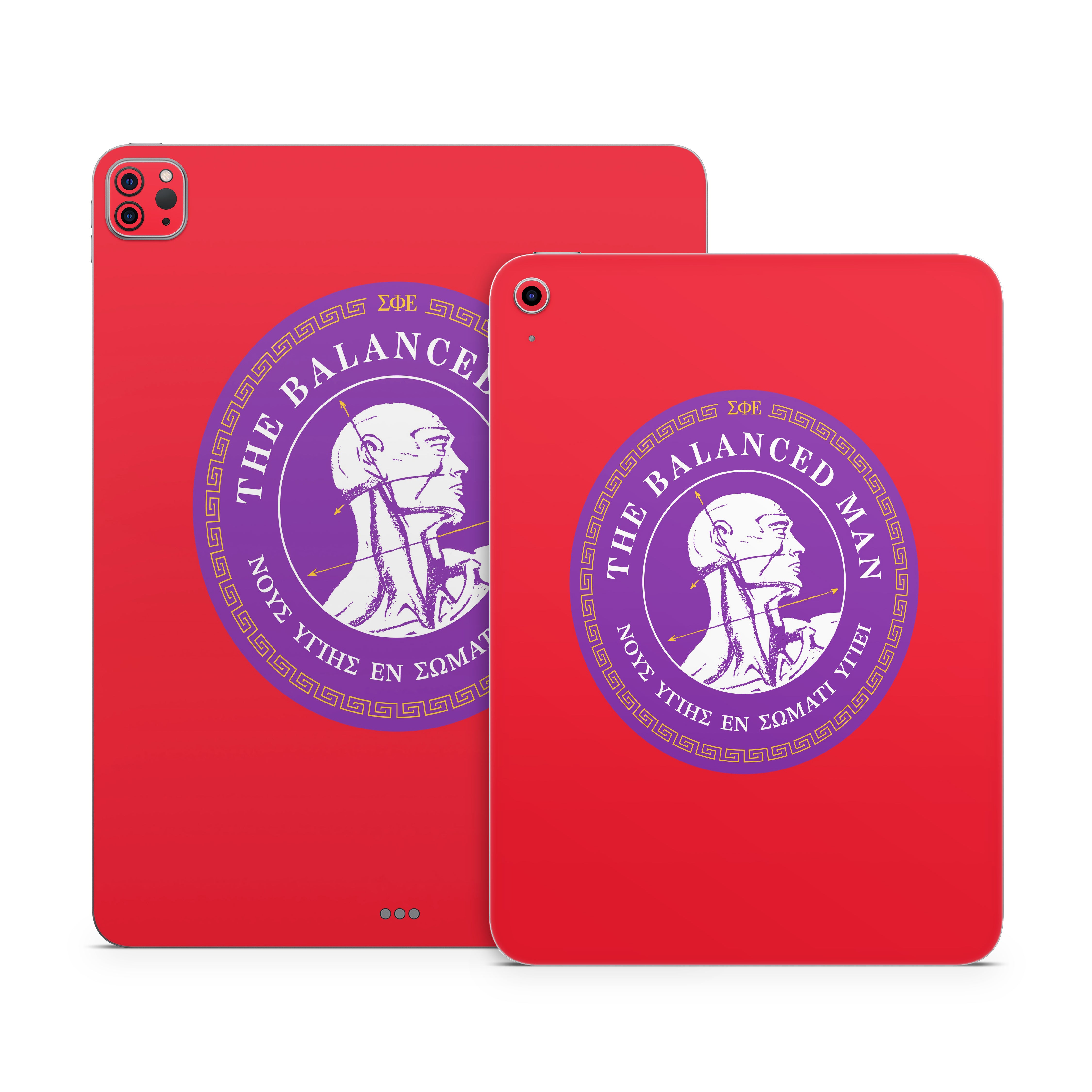 Sigma Phi Epsilon Balanced Man Red - Apple iPad Skin