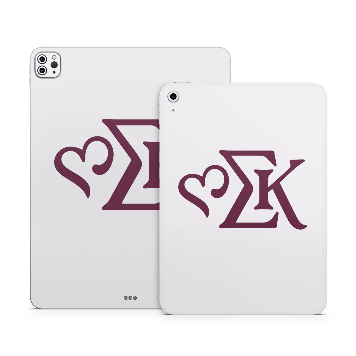 Sigma Kappa Greek Letters Mary Maroon on Dove Love - Apple iPad Skin
