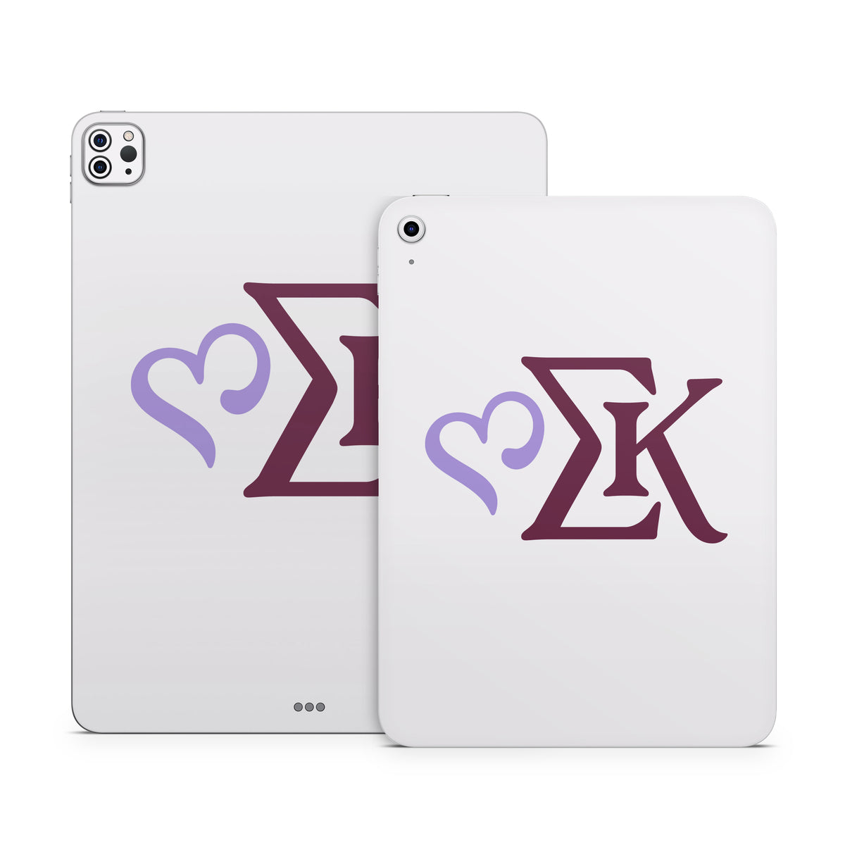 Sigma Kappa Greek Letters Two Color on Dove Love - Apple iPad Skin