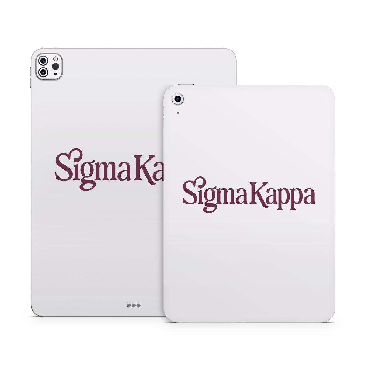 Sigma Kappa Primary Logo Mary Maroon on Dove Love - Apple iPad Skin