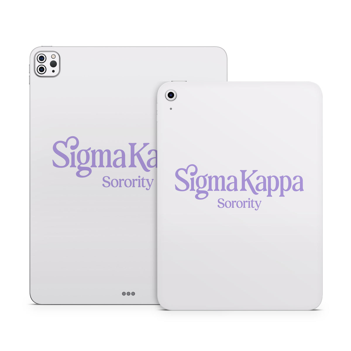 Sigma Kappa Sorority Logo Legacy Lavender on Dove Love - Apple iPad Skin