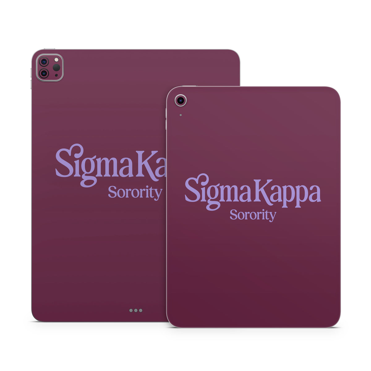 Sigma Kappa Sorority Logo Legacy Lavender on Mary Maroon - Apple iPad Skin