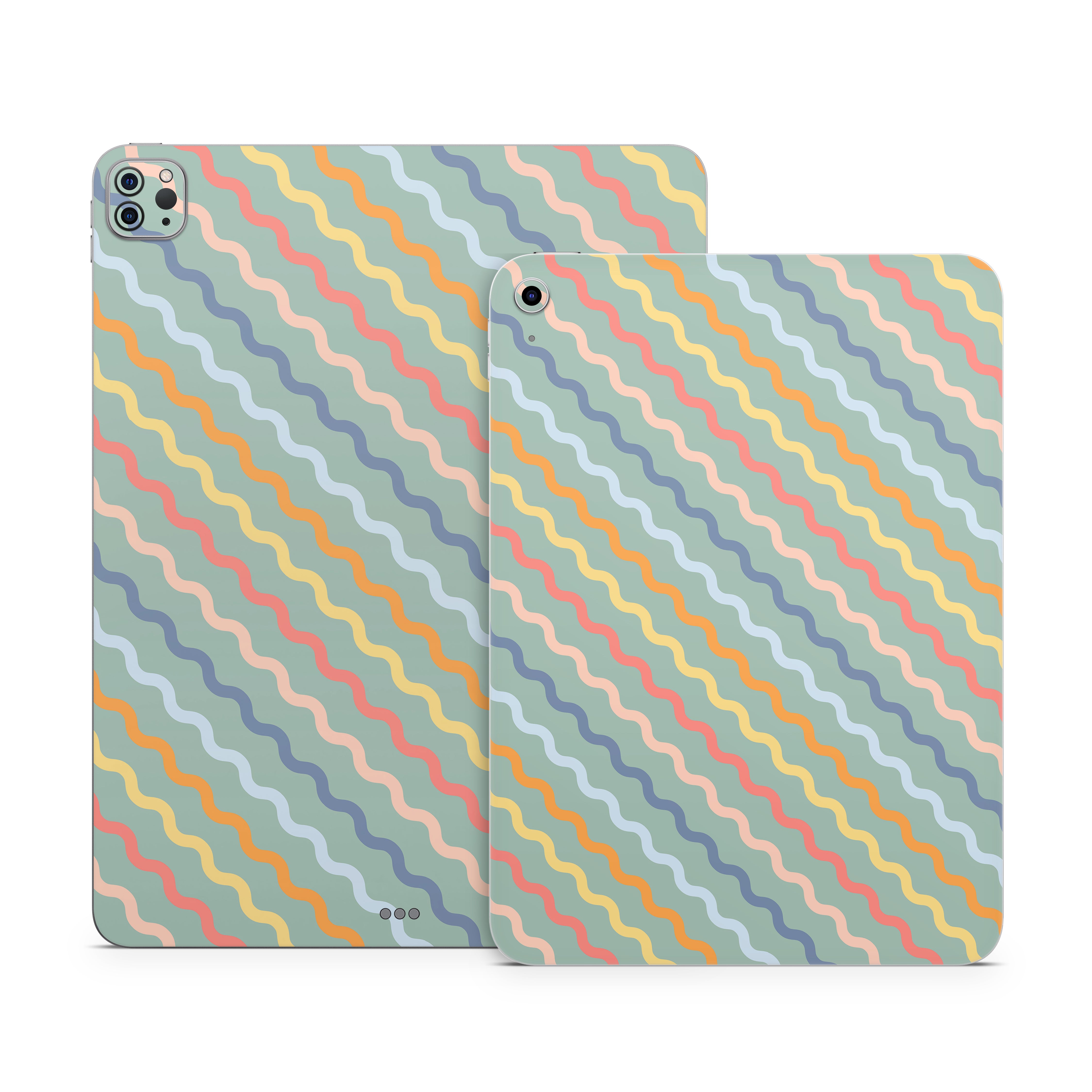 Wavy Diagonal Lines - Apple iPad Skin